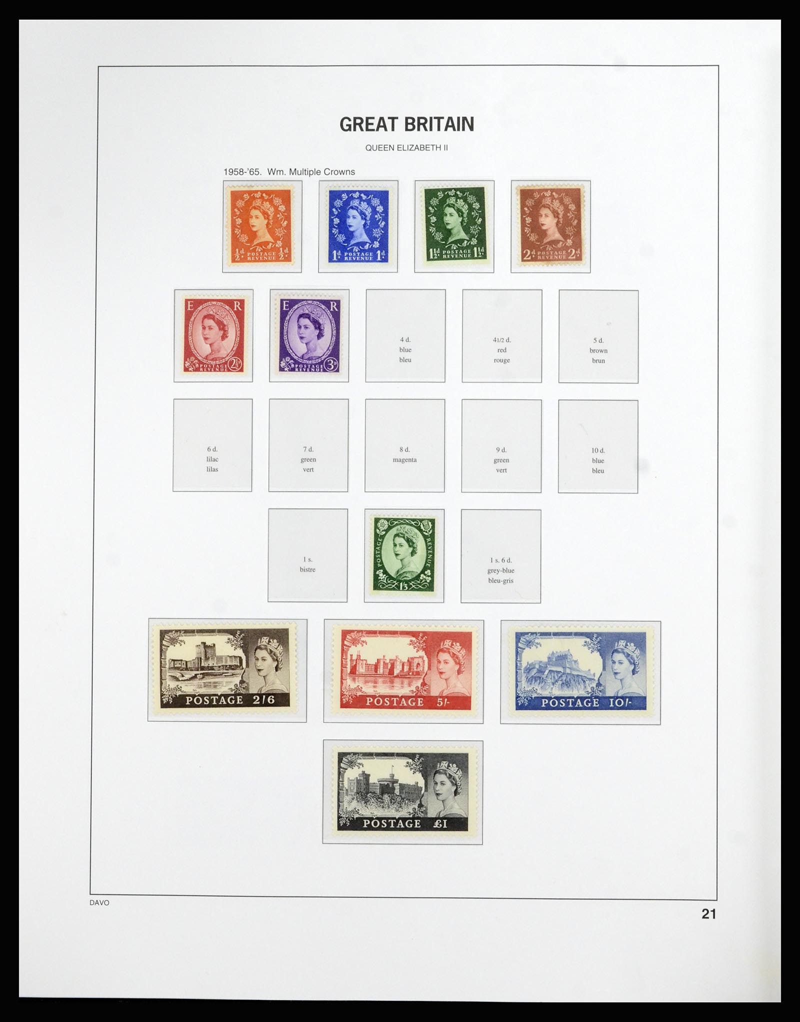36788 021 - Postzegelverzameling 36788 Engeland 1840-2002.