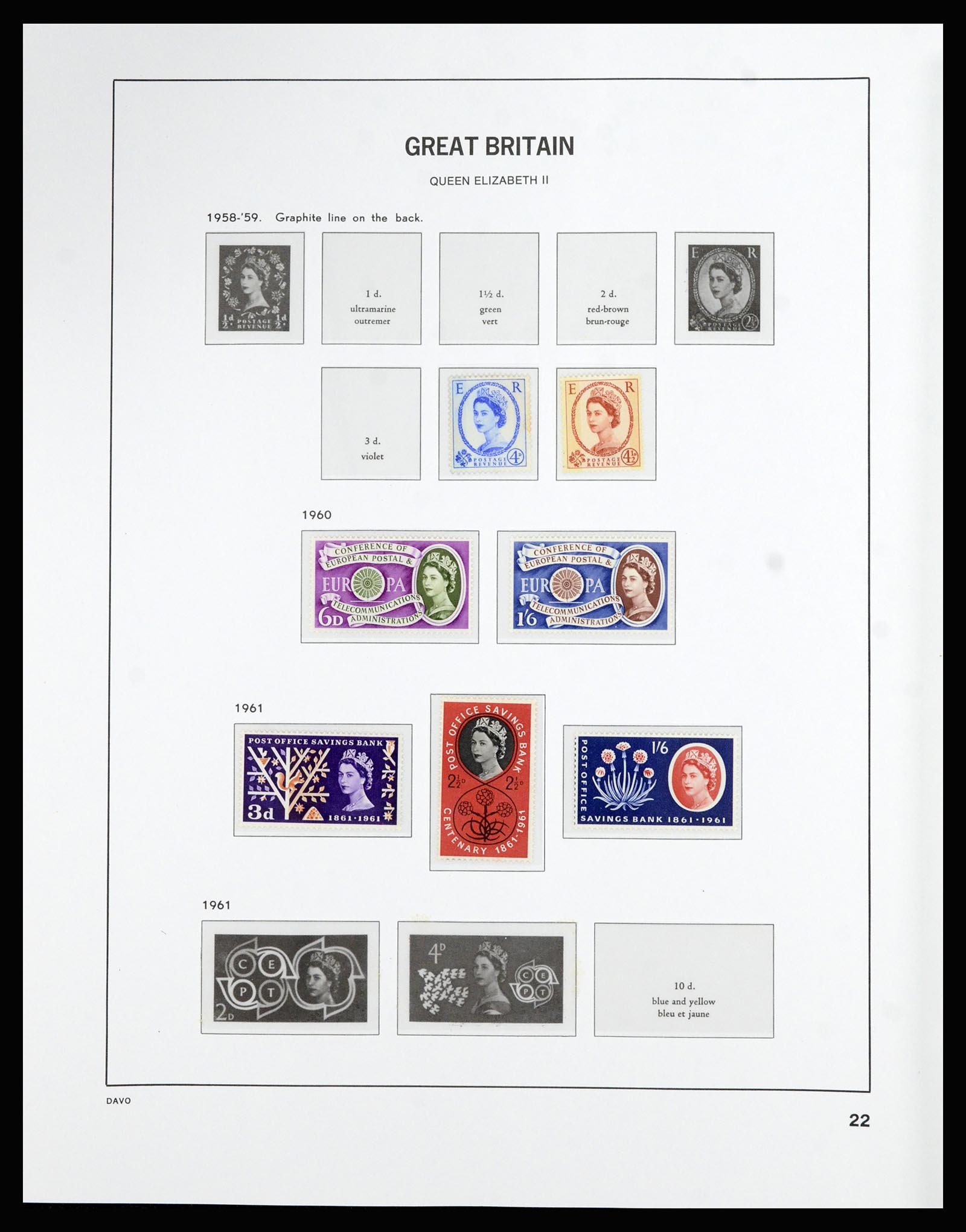 36788 022 - Postzegelverzameling 36788 Engeland 1840-2002.