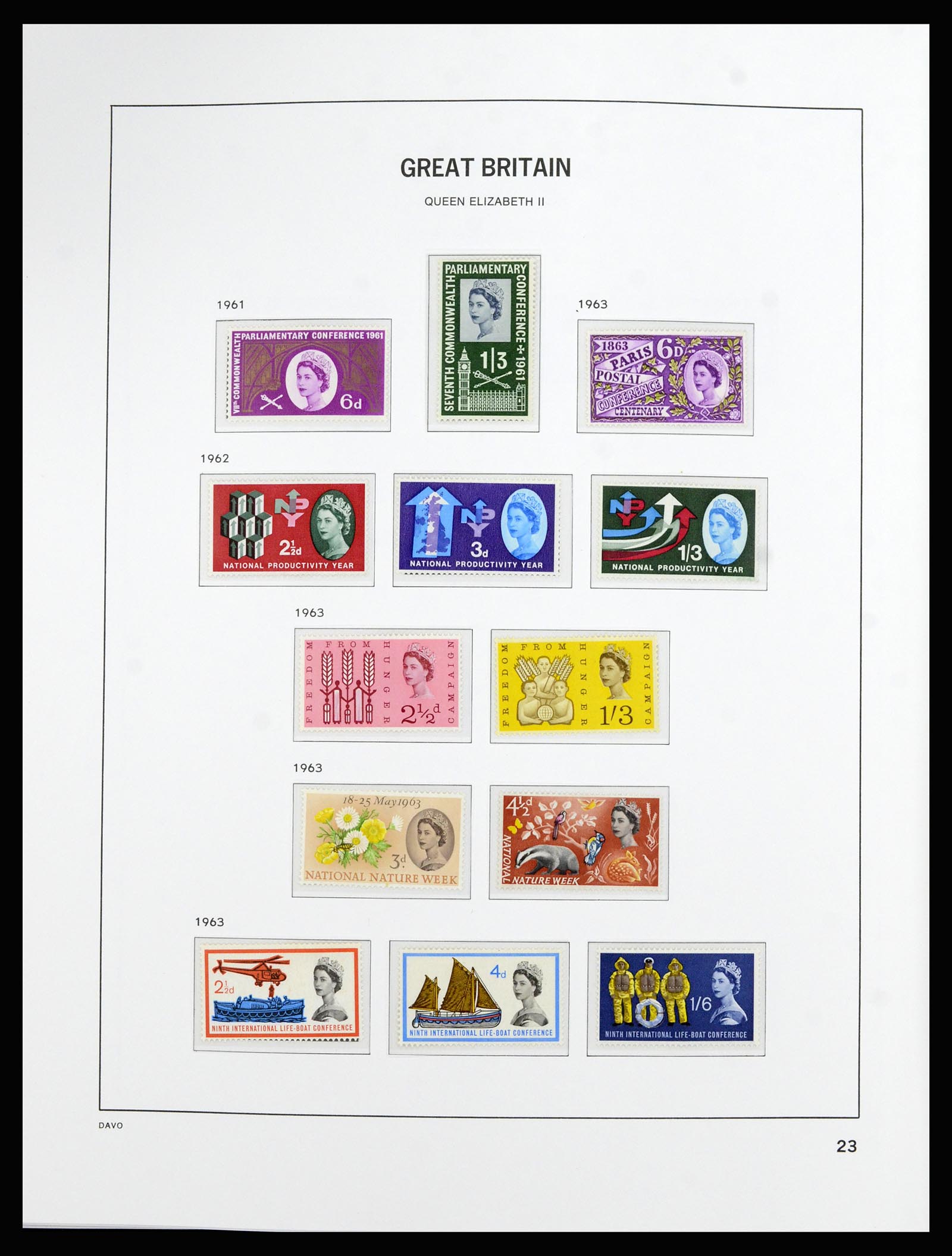 36788 024 - Postzegelverzameling 36788 Engeland 1840-2002.