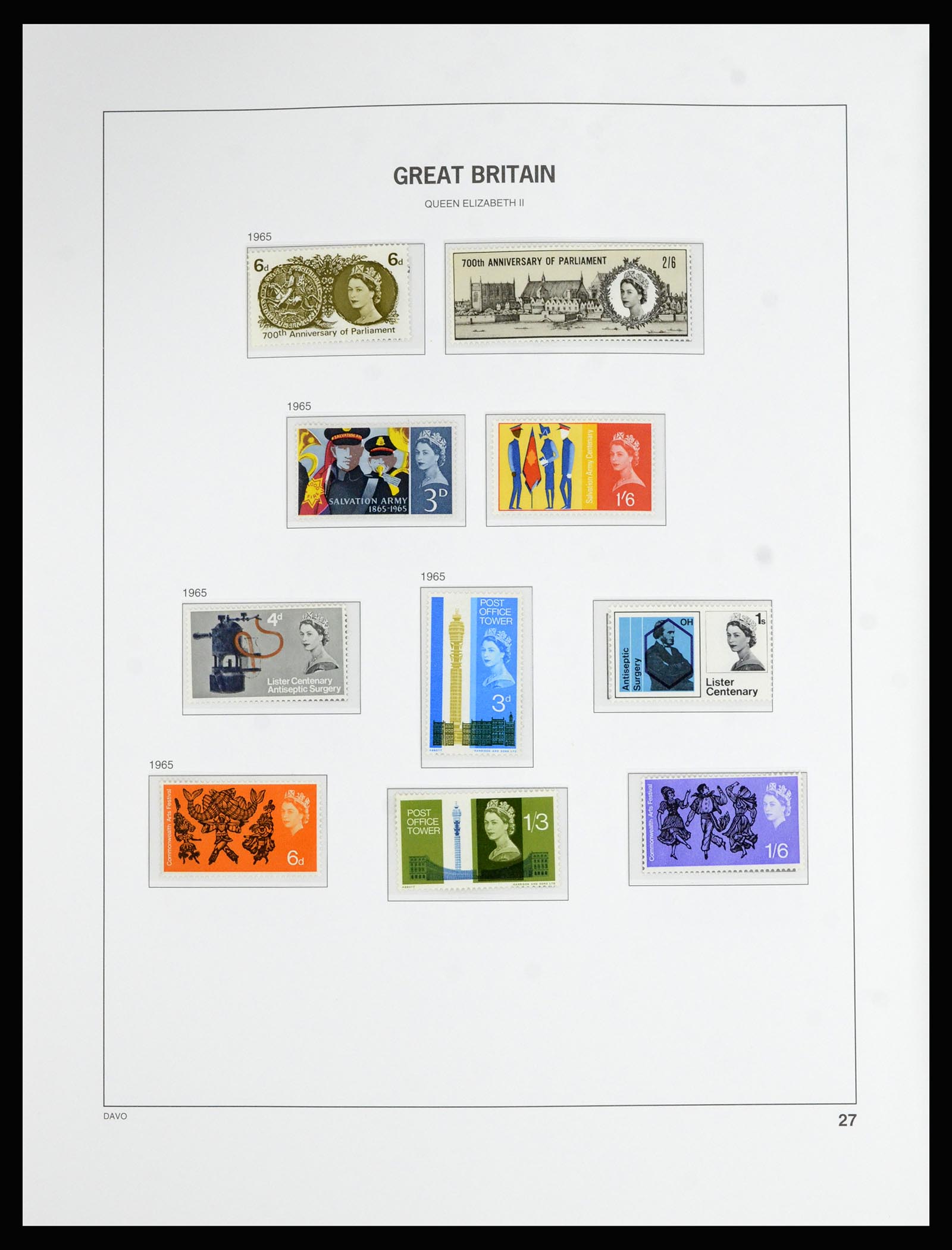 36788 032 - Postzegelverzameling 36788 Engeland 1840-2002.