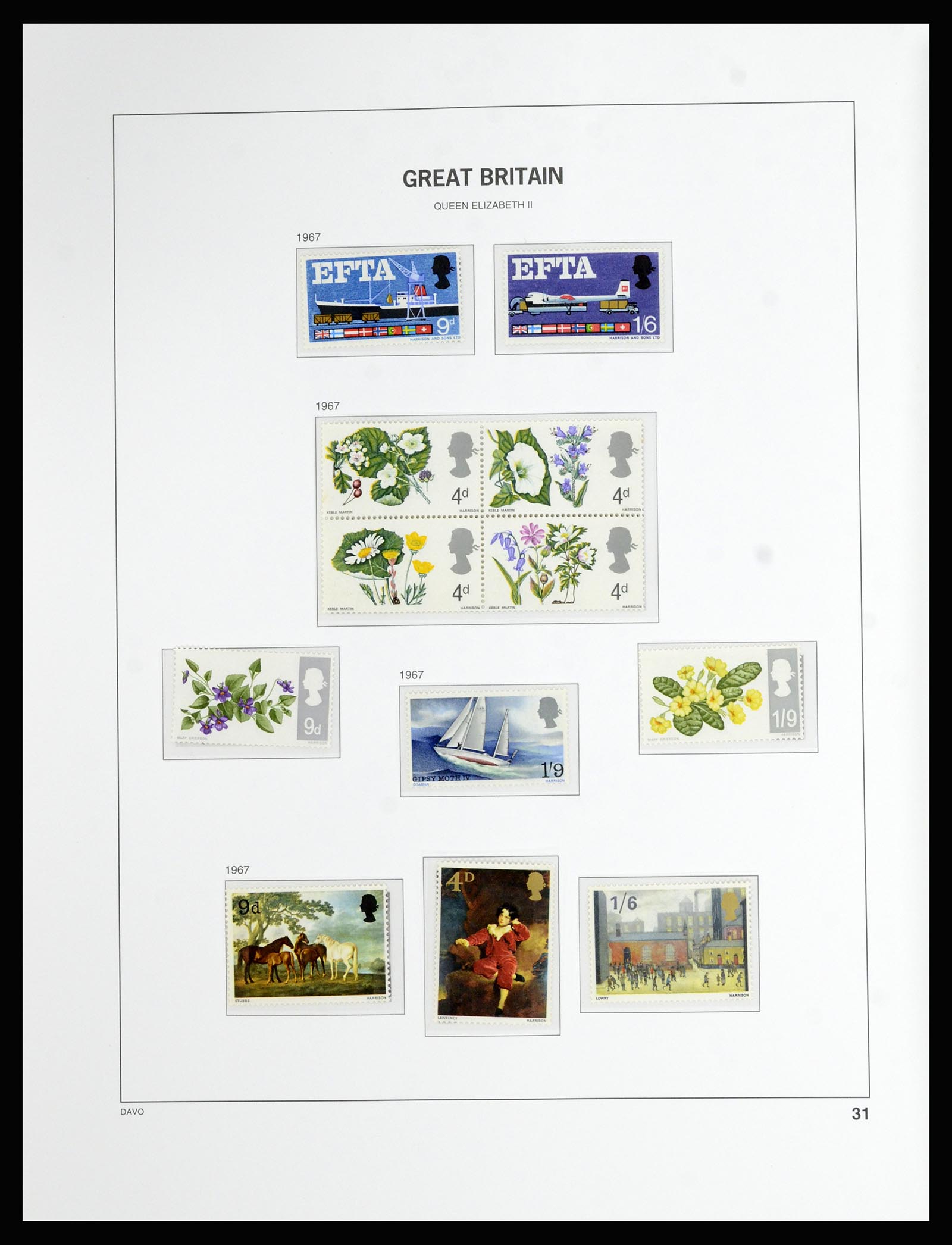 36788 040 - Postzegelverzameling 36788 Engeland 1840-2002.