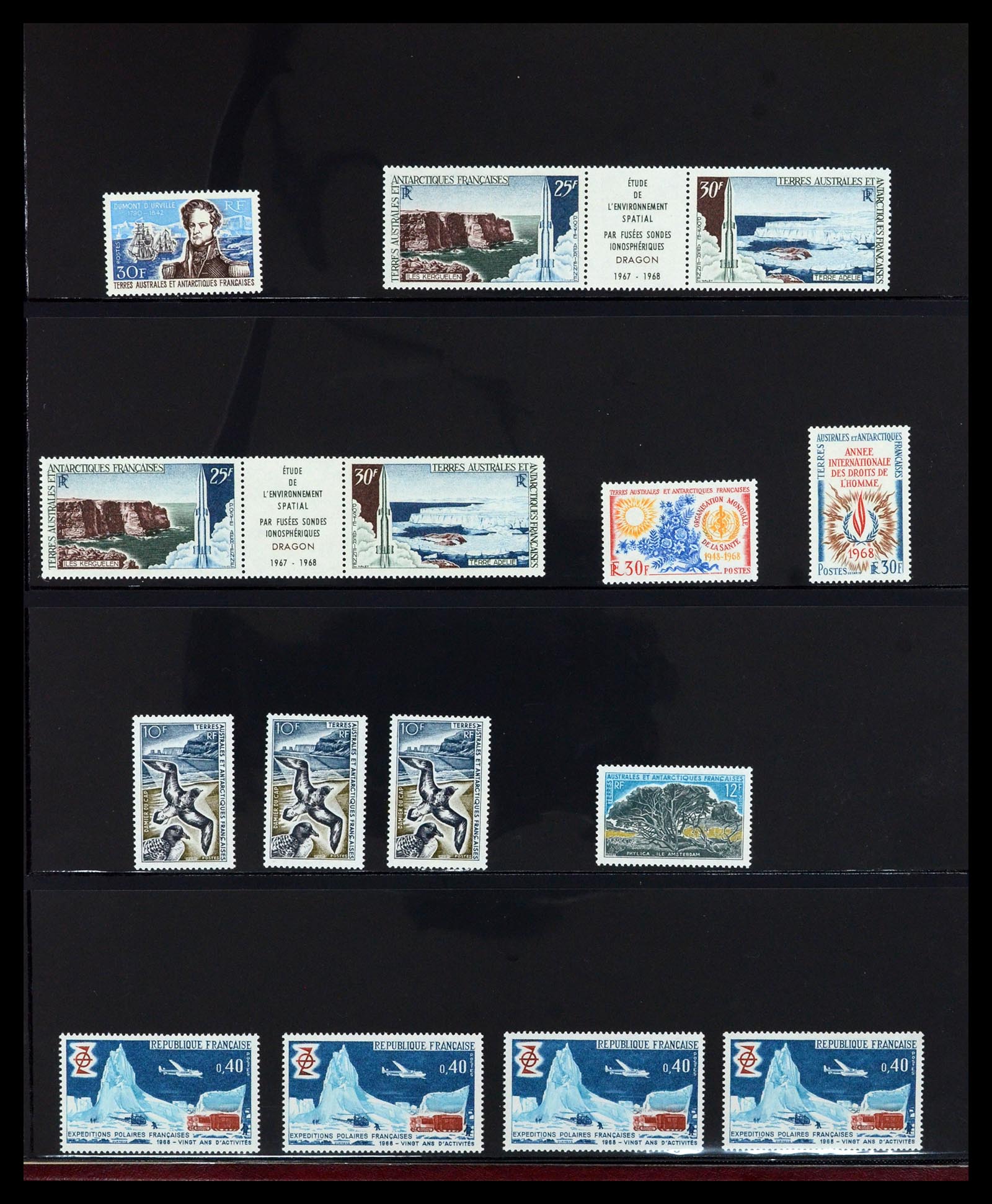 36790 005 - Postzegelverzameling 36790 Frans Antarctica 1955-1996.