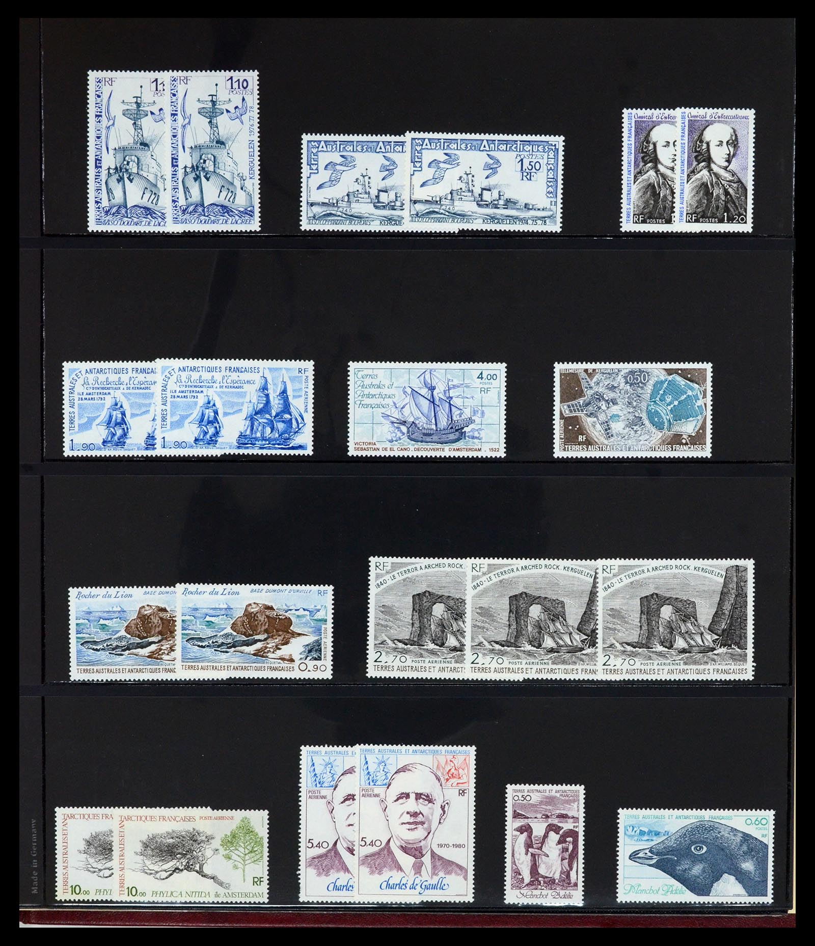 36790 009 - Postzegelverzameling 36790 Frans Antarctica 1955-1996.