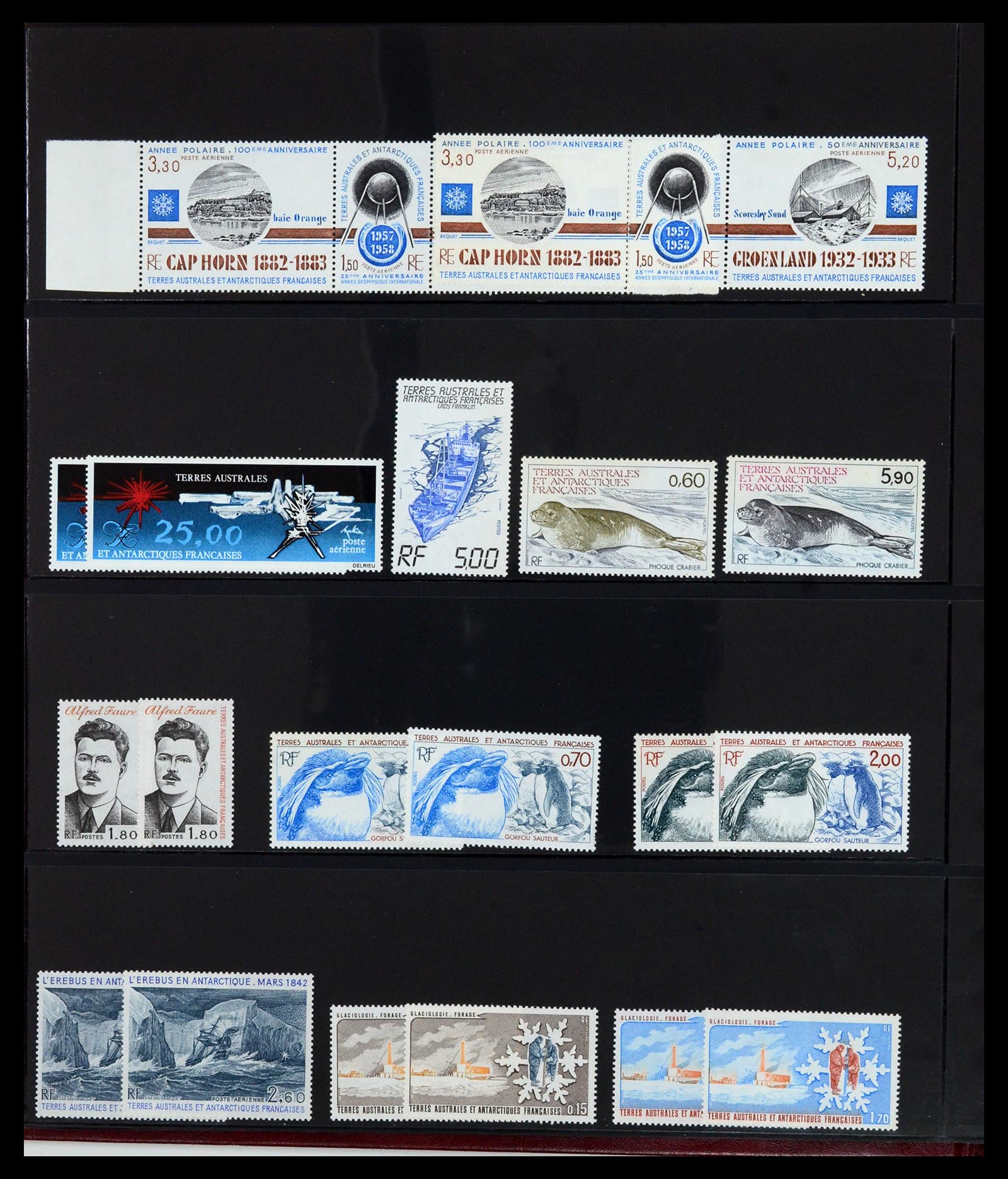 36790 012 - Postzegelverzameling 36790 Frans Antarctica 1955-1996.