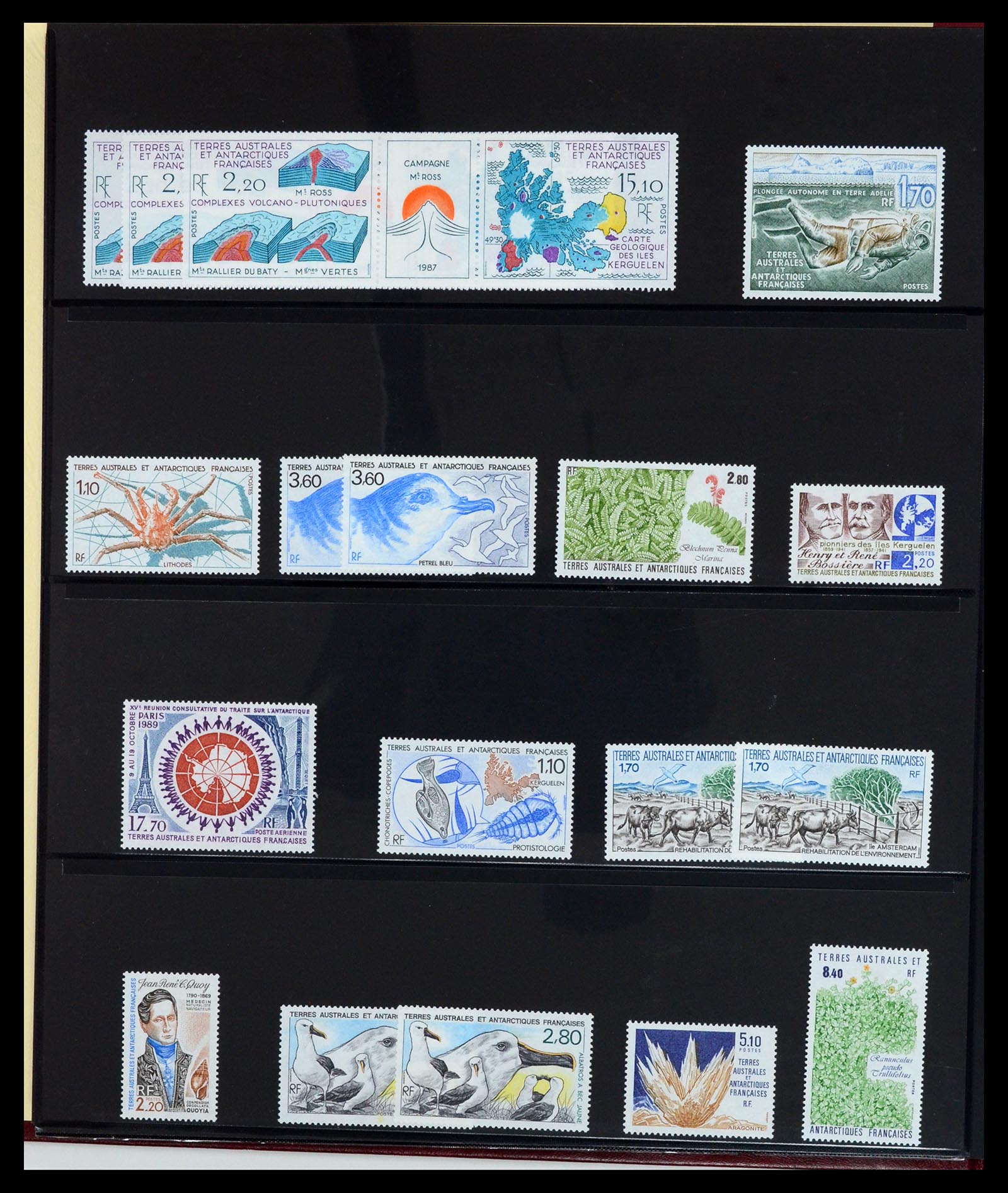 36790 018 - Postzegelverzameling 36790 Frans Antarctica 1955-1996.
