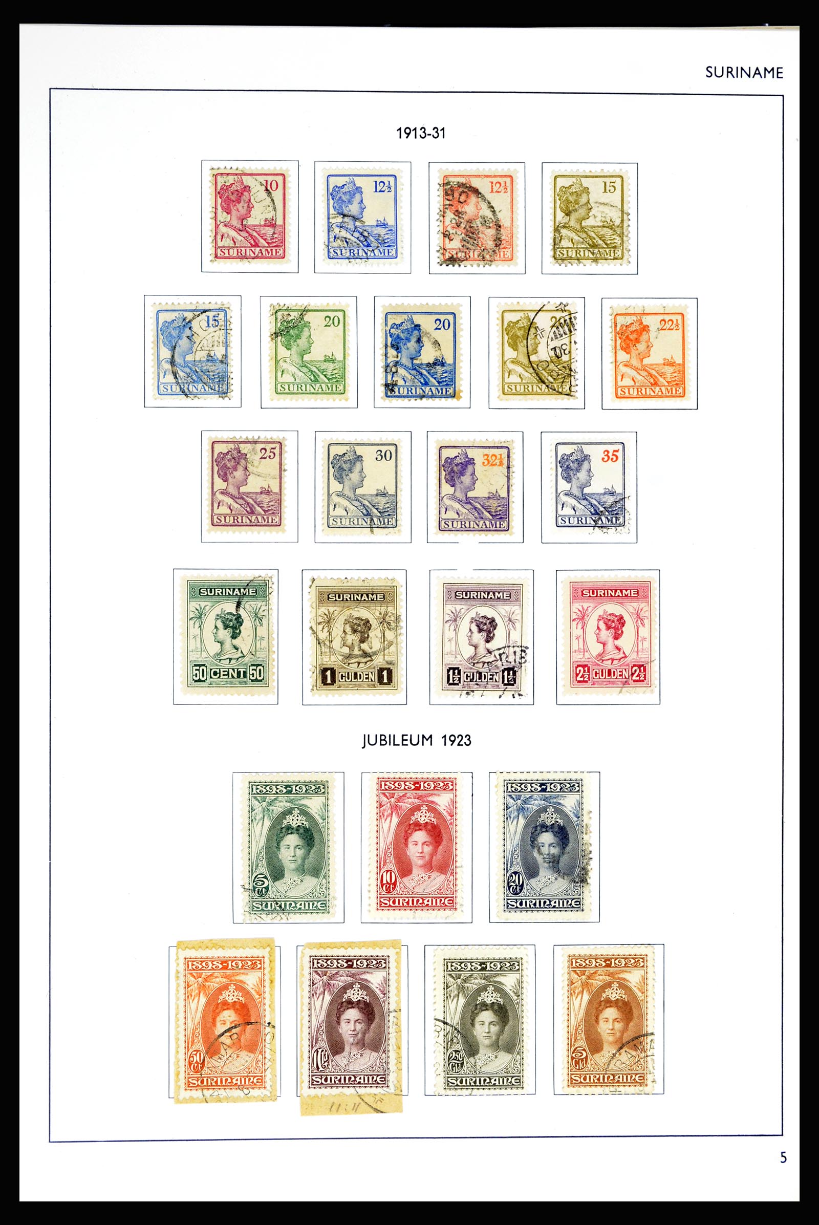 36794 005 - Postzegelverzameling 36794 Suriname 1873-1975.
