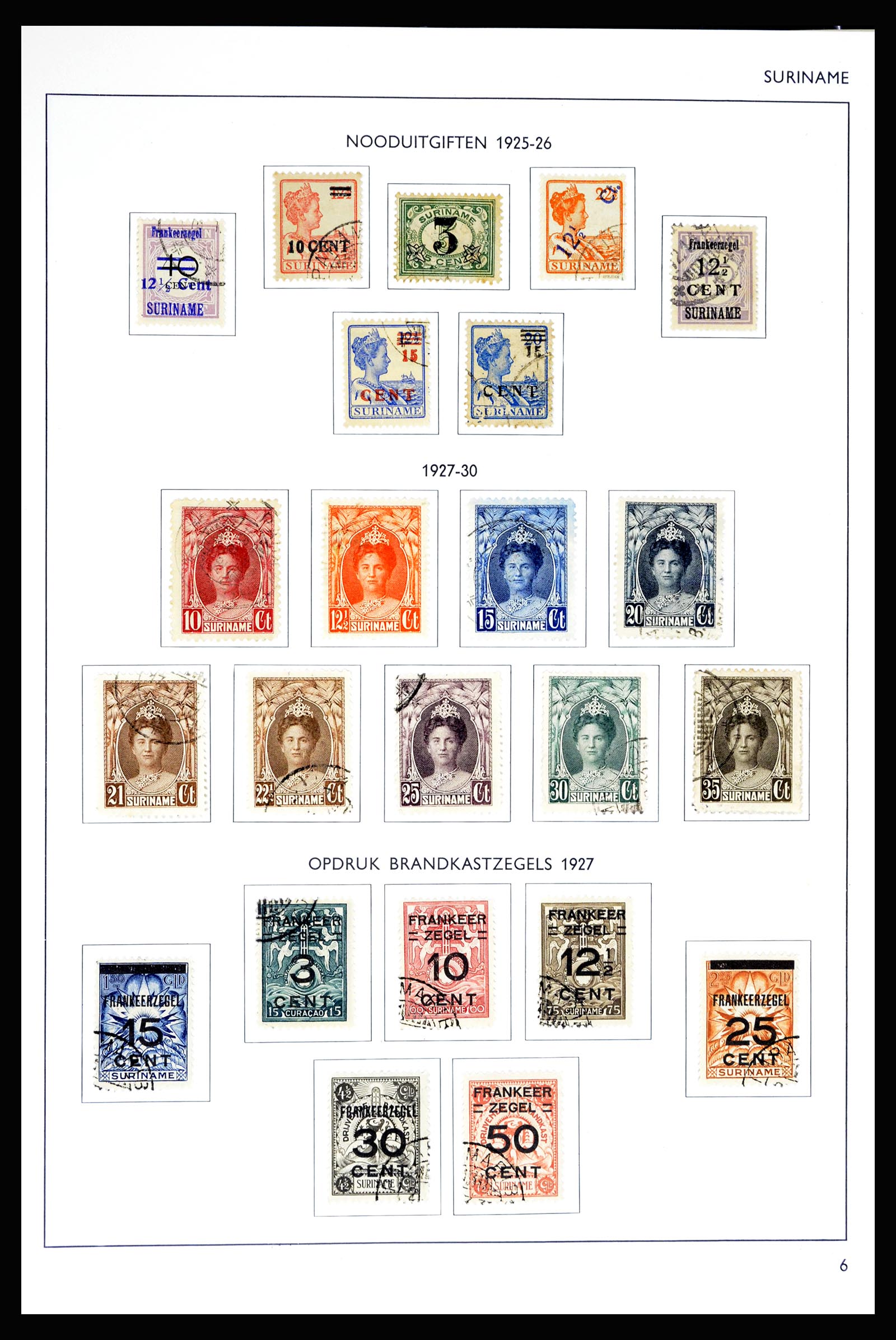 36794 006 - Postzegelverzameling 36794 Suriname 1873-1975.