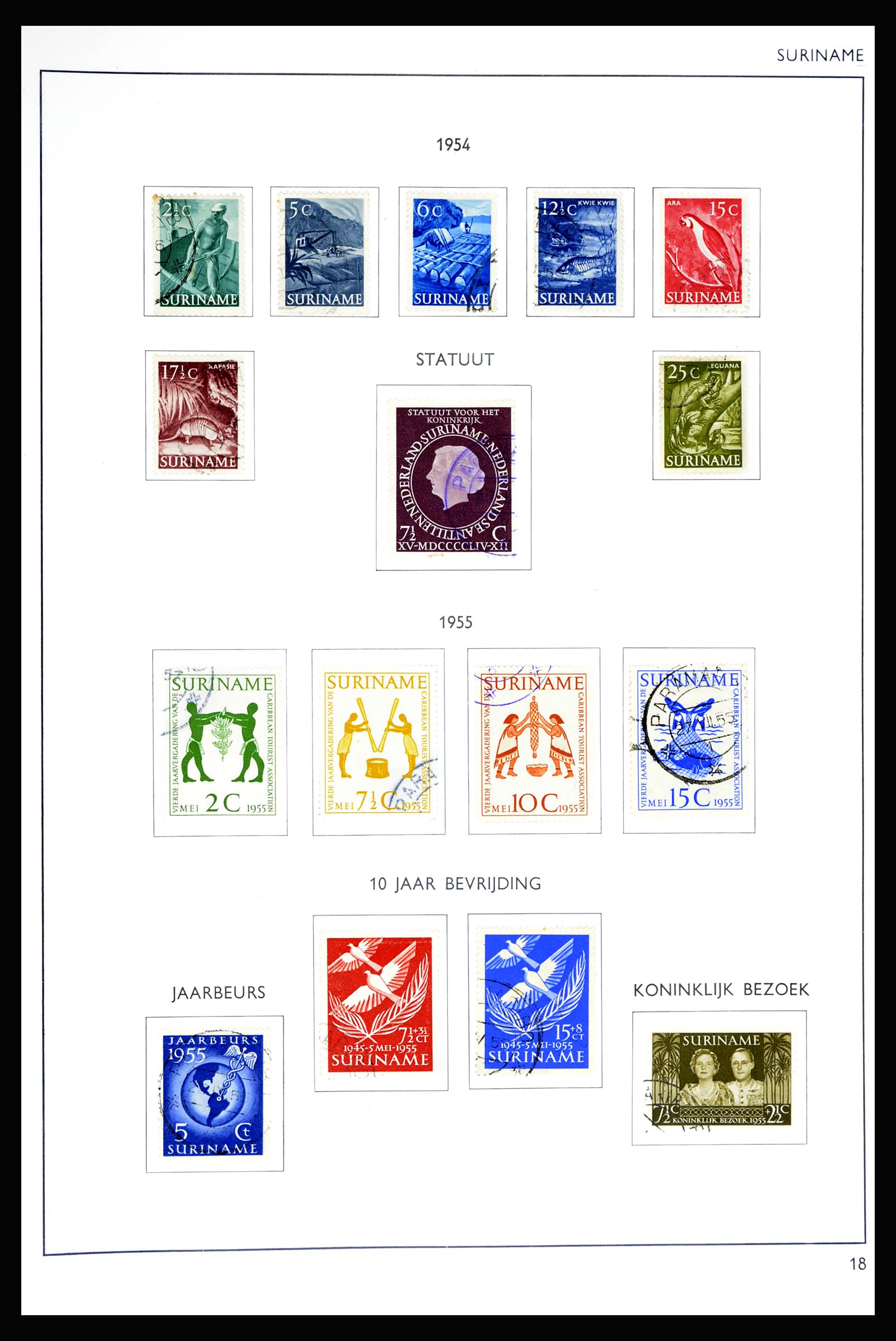 36794 018 - Postzegelverzameling 36794 Suriname 1873-1975.