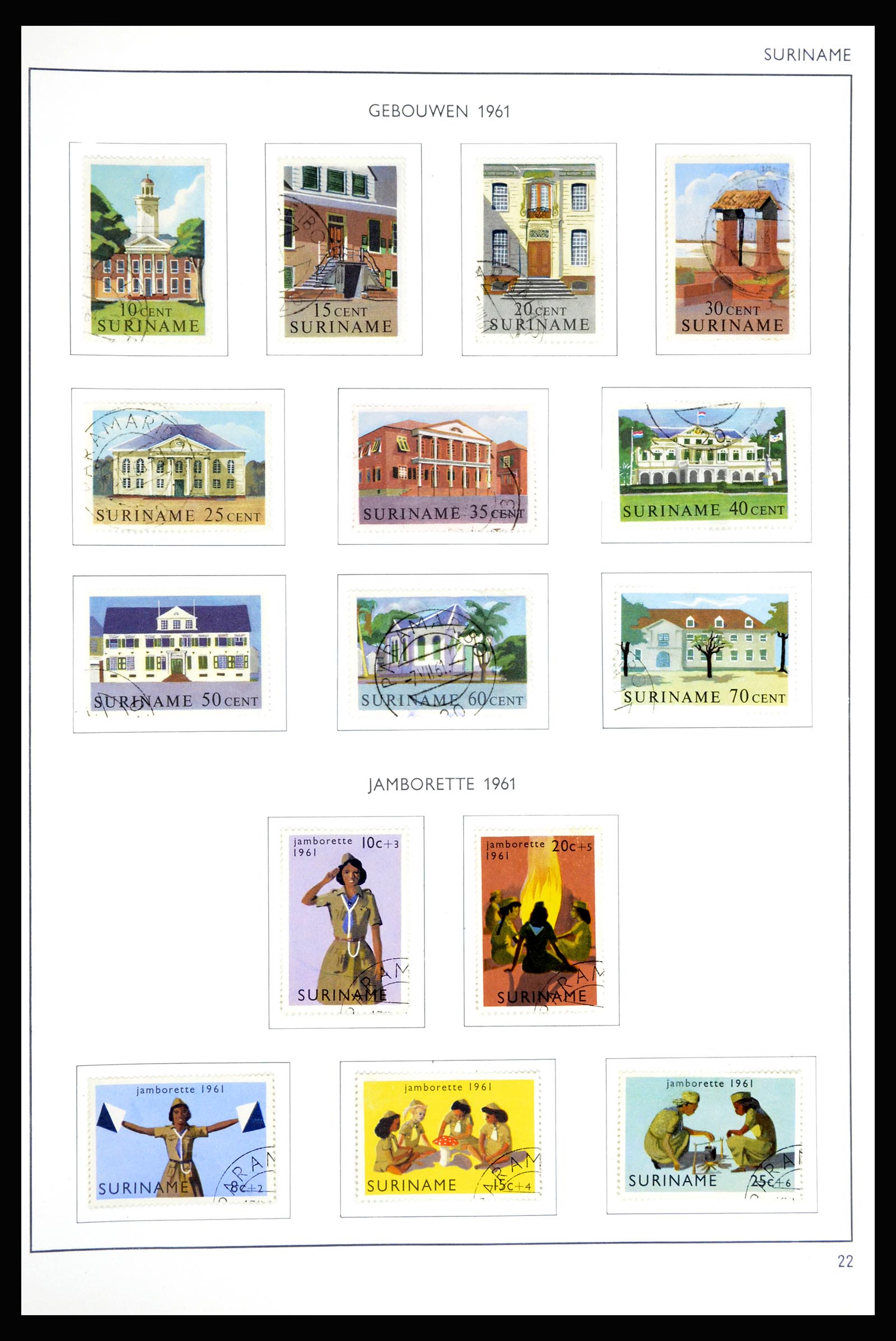 36794 022 - Postzegelverzameling 36794 Suriname 1873-1975.