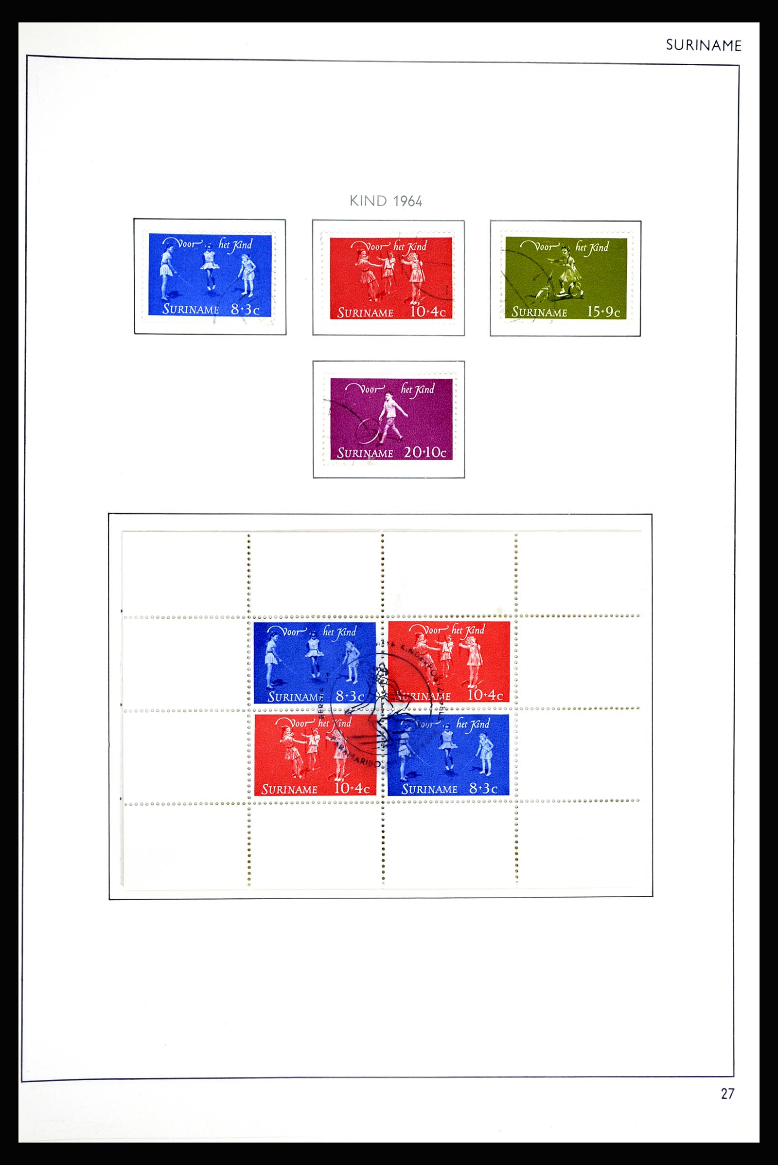 36794 027 - Postzegelverzameling 36794 Suriname 1873-1975.