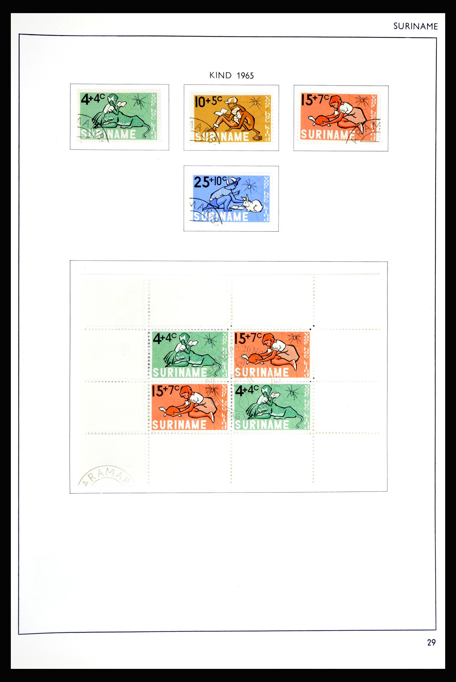 36794 029 - Postzegelverzameling 36794 Suriname 1873-1975.