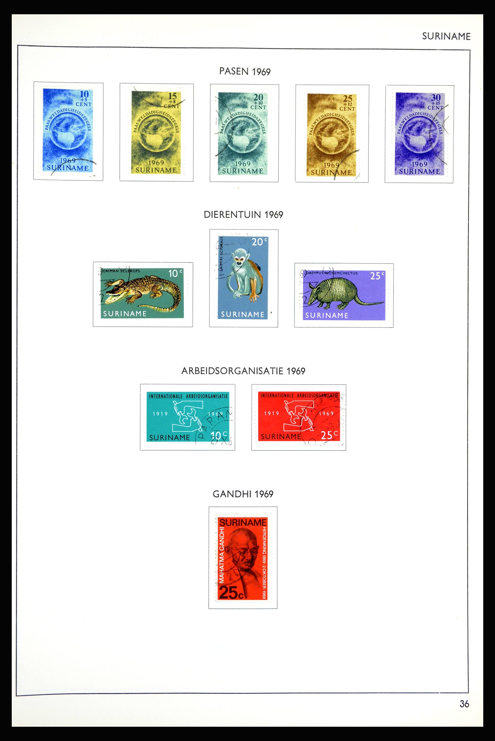36794 036 - Postzegelverzameling 36794 Suriname 1873-1975.