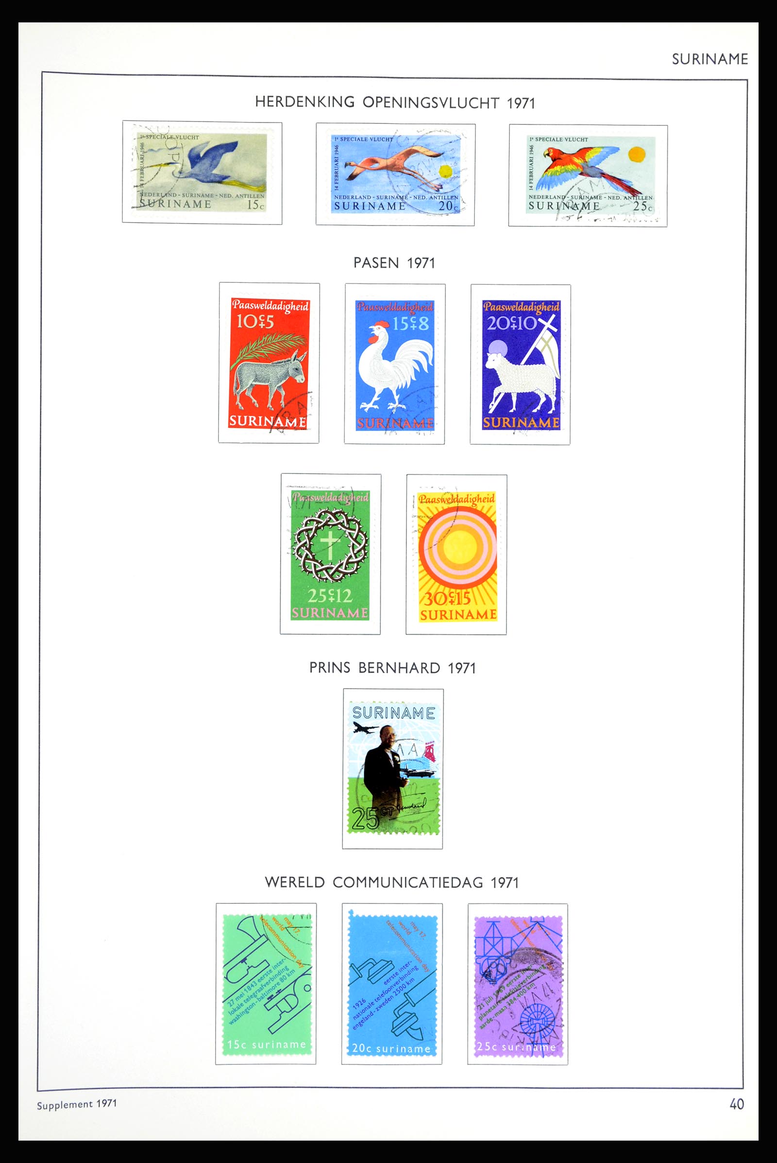 36794 040 - Postzegelverzameling 36794 Suriname 1873-1975.