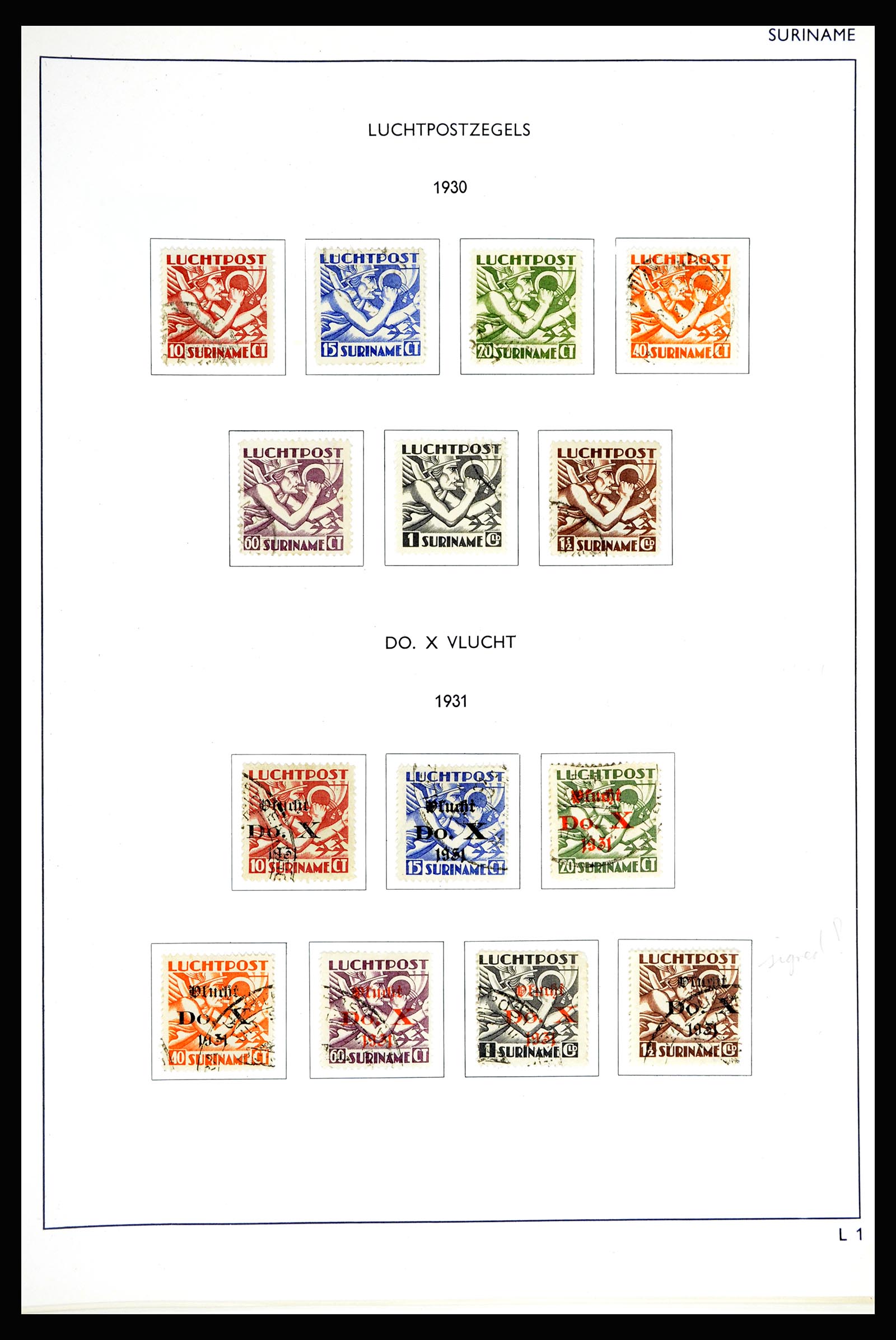 36794 050 - Postzegelverzameling 36794 Suriname 1873-1975.