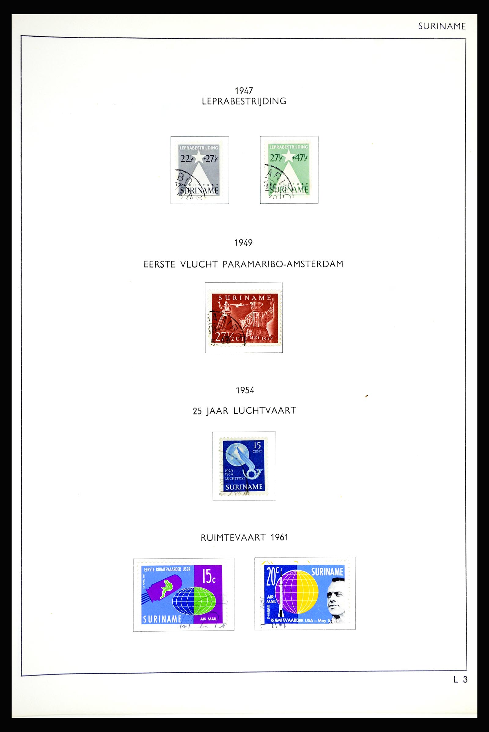 36794 052 - Postzegelverzameling 36794 Suriname 1873-1975.