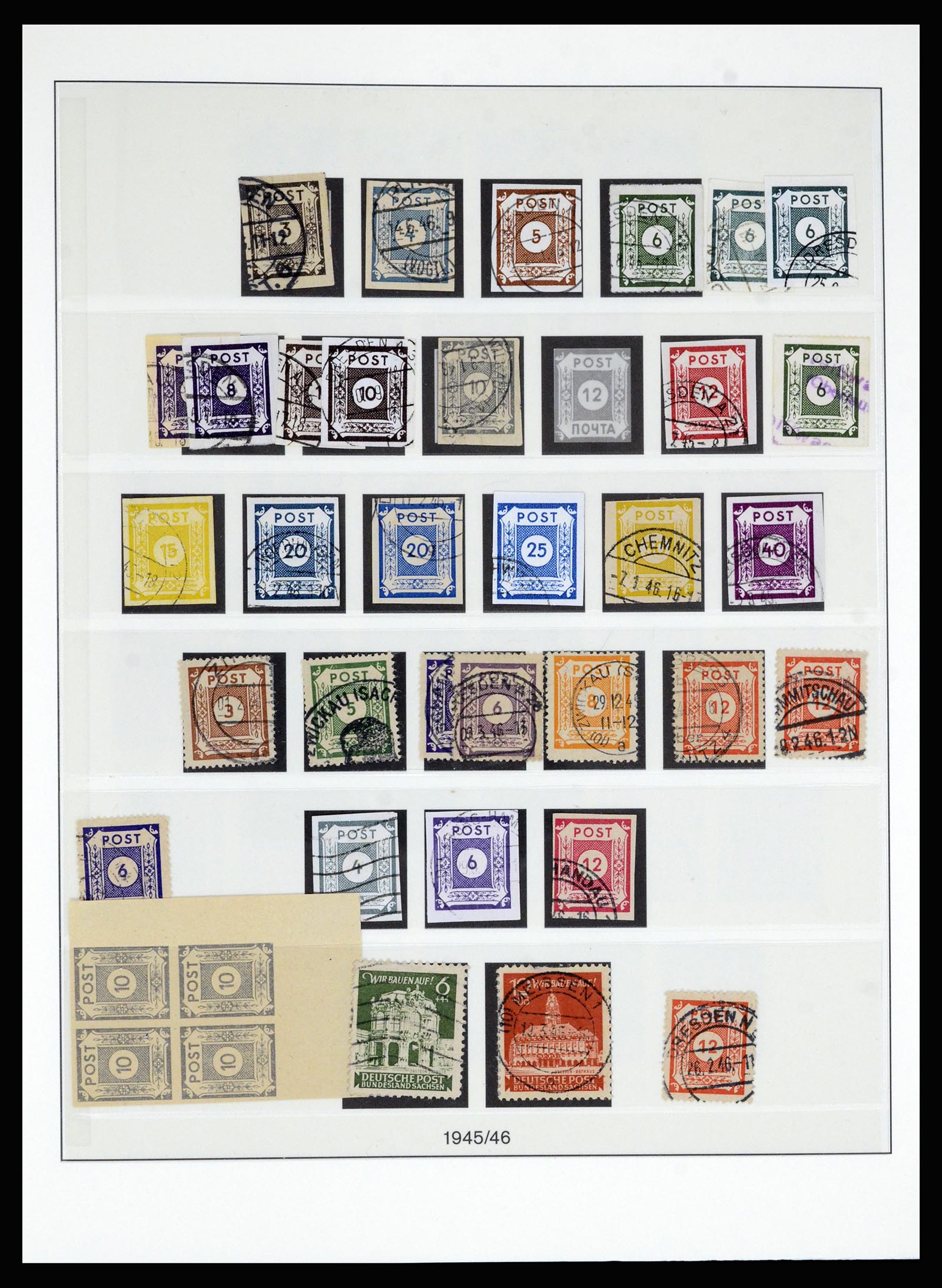 36797 004 - Postzegelverzameling 36797 Duitsland Sovjet Zone 1945-1949.
