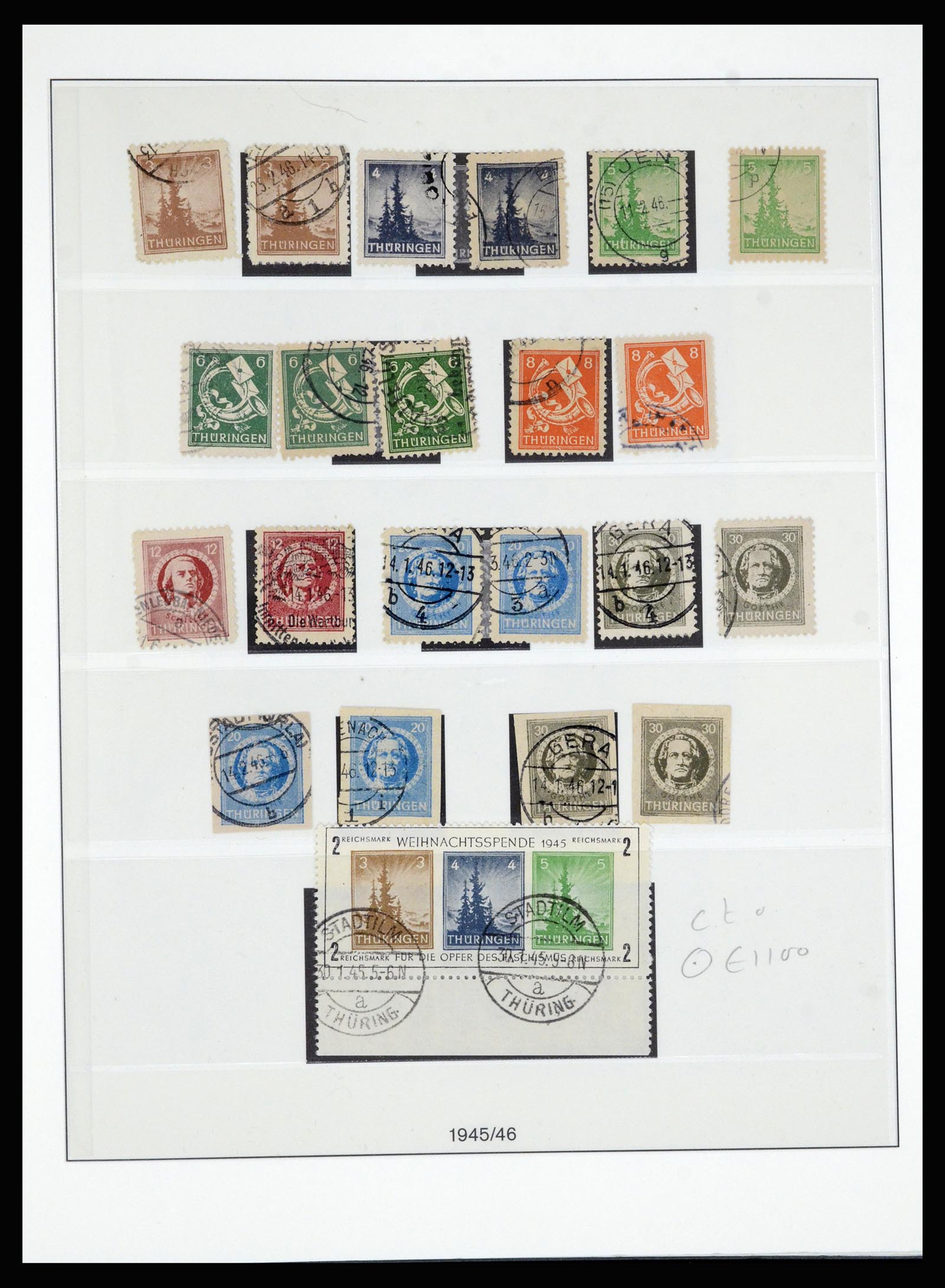 36797 007 - Postzegelverzameling 36797 Duitsland Sovjet Zone 1945-1949.