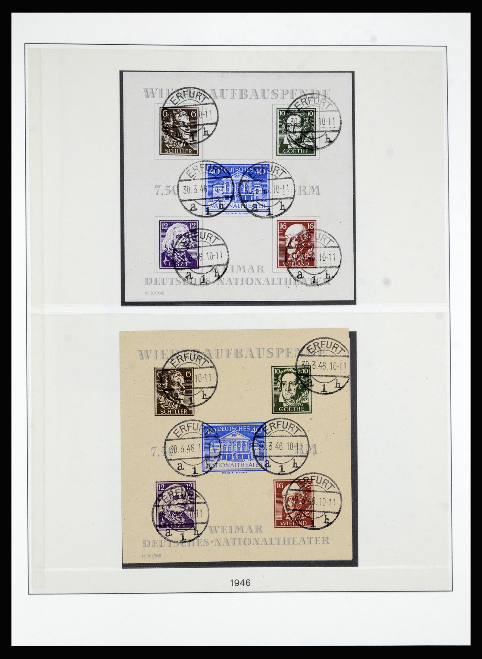 36797 009 - Postzegelverzameling 36797 Duitsland Sovjet Zone 1945-1949.