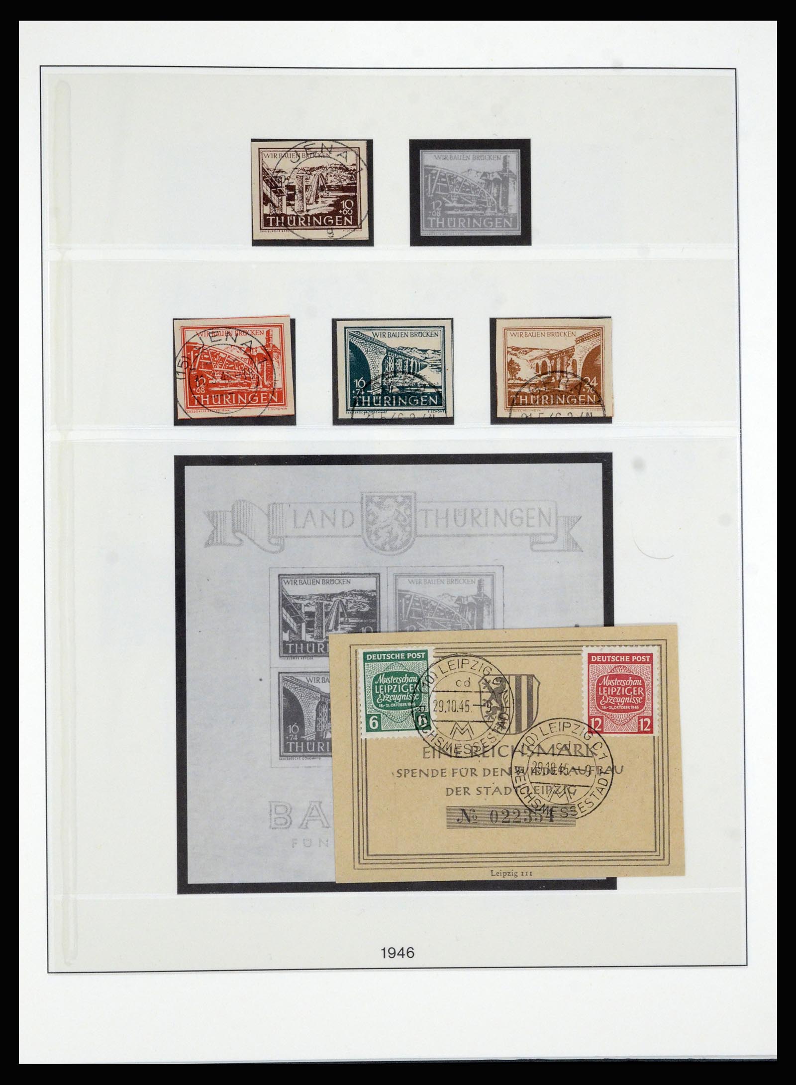 36797 010 - Stamp collection 36797 Germany Soviet Zone 1945-1949.