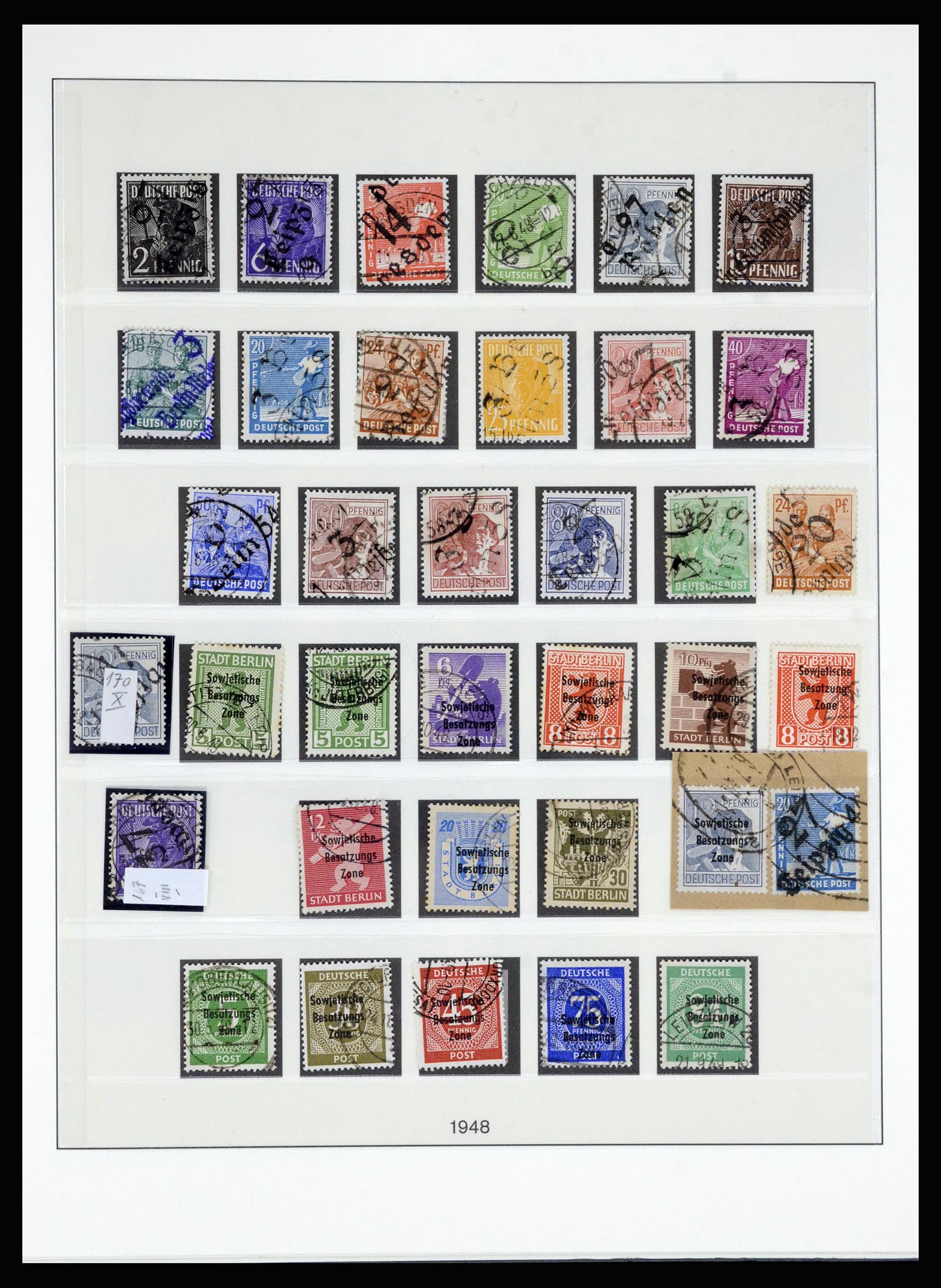 36797 016 - Postzegelverzameling 36797 Duitsland Sovjet Zone 1945-1949.