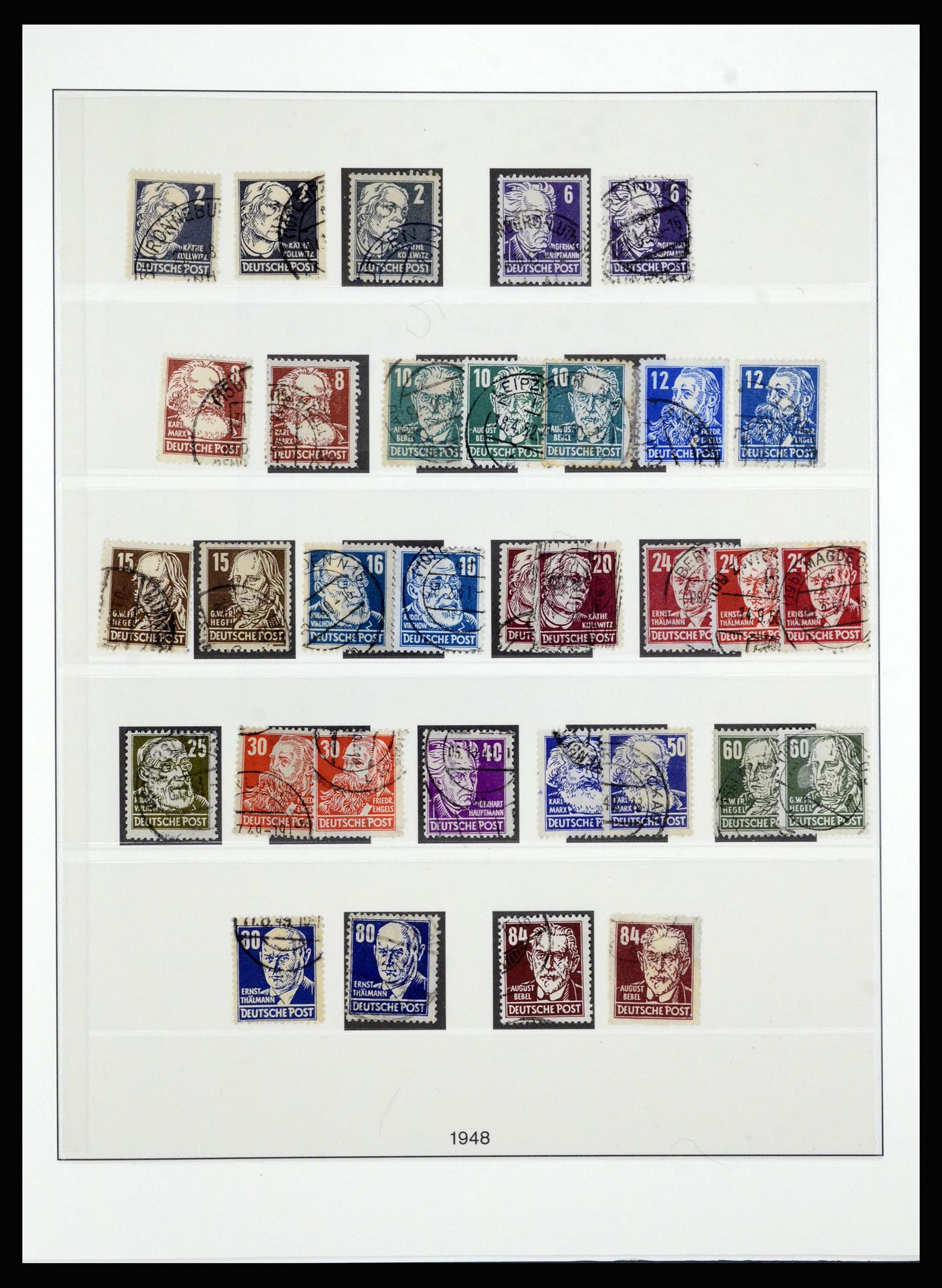 36797 020 - Postzegelverzameling 36797 Duitsland Sovjet Zone 1945-1949.