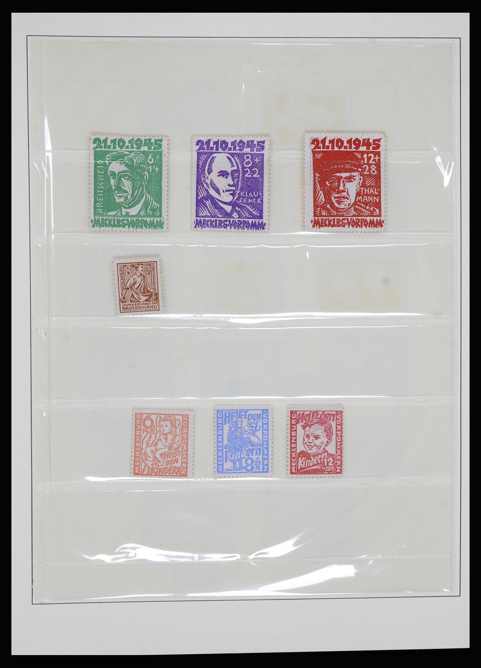 36798 002 - Postzegelverzameling 36798 Duitsland Sovjet Zone 1945-1949.