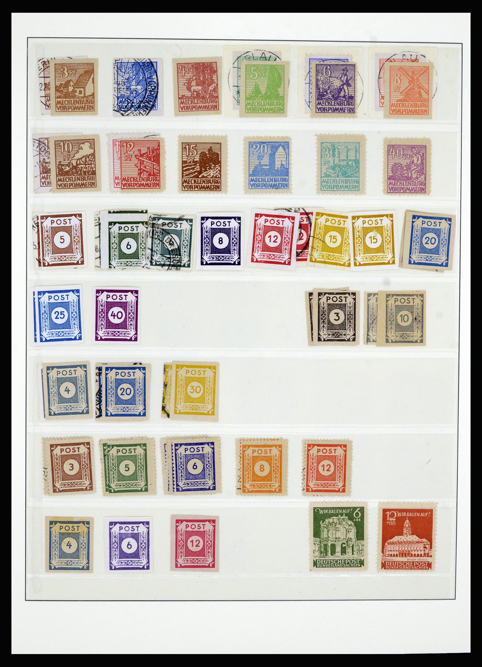 36798 003 - Postzegelverzameling 36798 Duitsland Sovjet Zone 1945-1949.