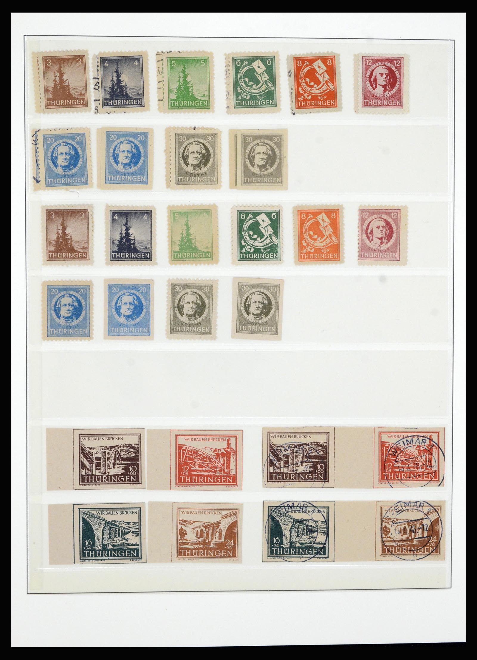 36798 005 - Postzegelverzameling 36798 Duitsland Sovjet Zone 1945-1949.