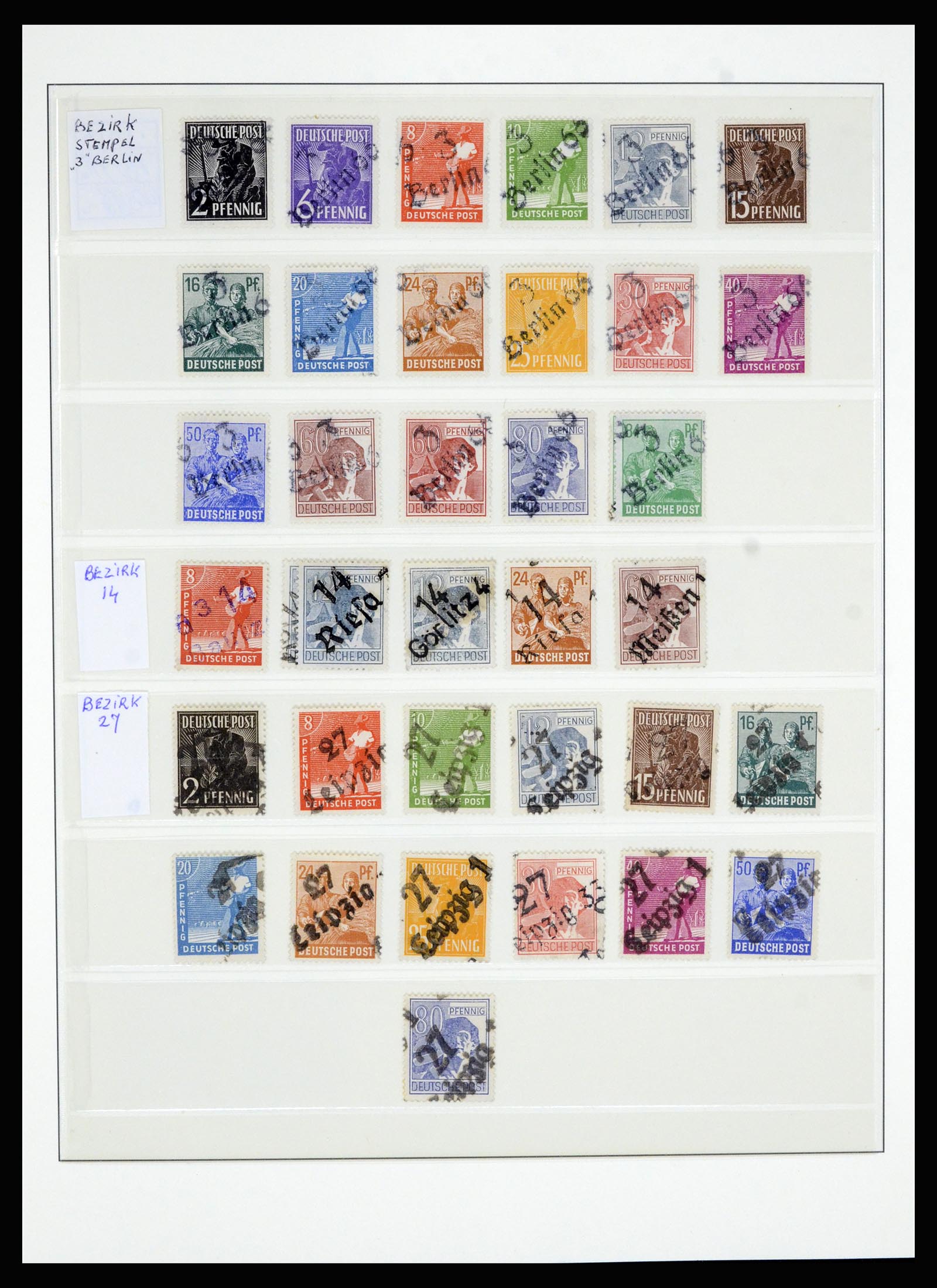 36798 011 - Postzegelverzameling 36798 Duitsland Sovjet Zone 1945-1949.