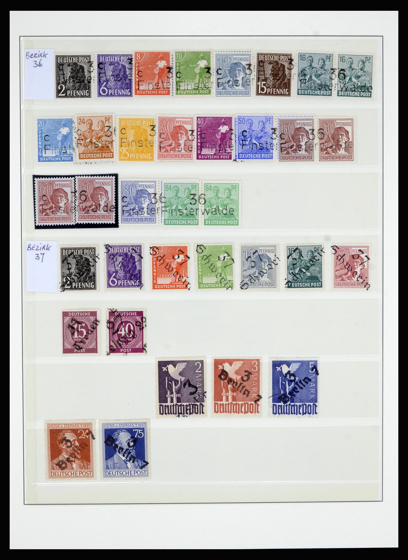 36798 012 - Stamp collection 36798 Germany Soviet Zone 1945-1949.