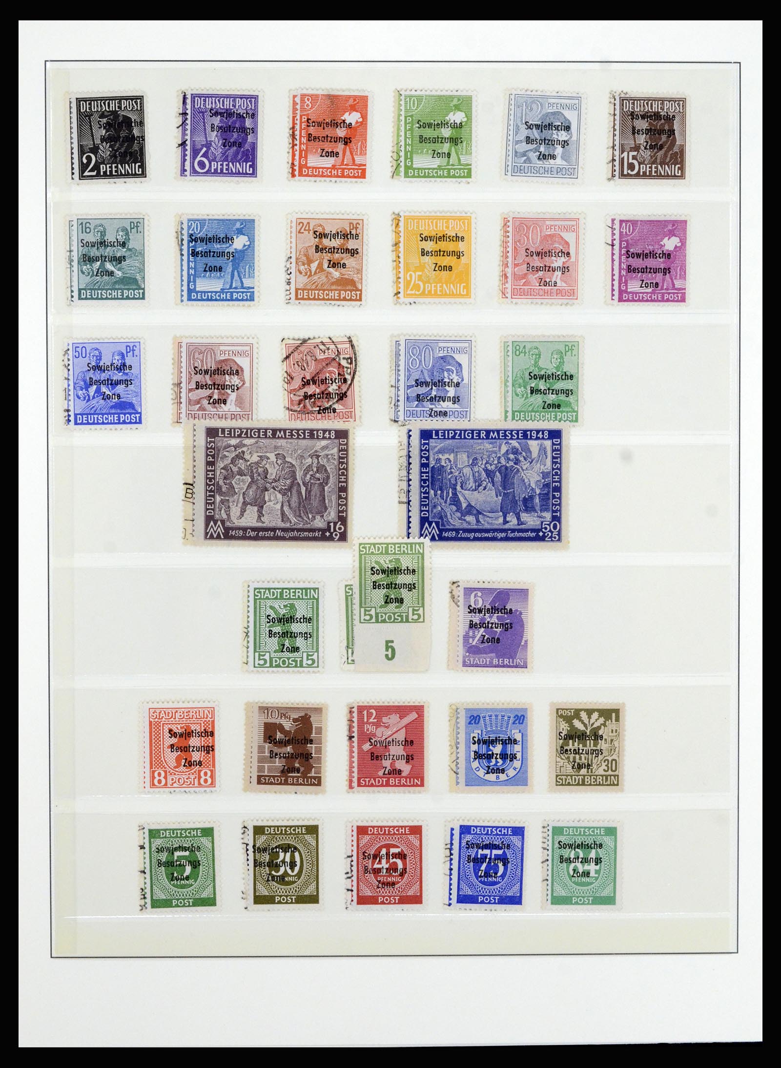 36798 013 - Postzegelverzameling 36798 Duitsland Sovjet Zone 1945-1949.