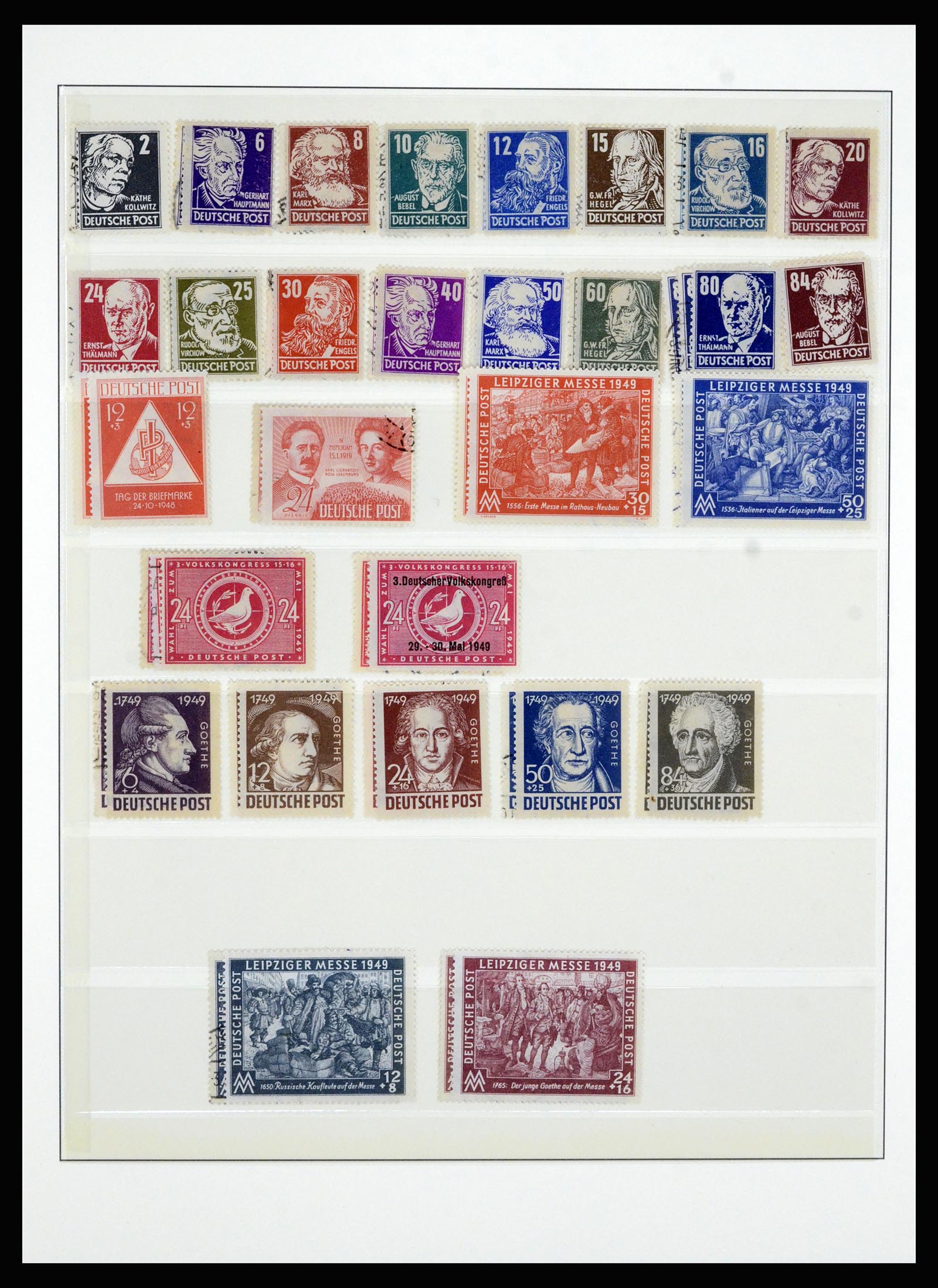 36798 014 - Postzegelverzameling 36798 Duitsland Sovjet Zone 1945-1949.