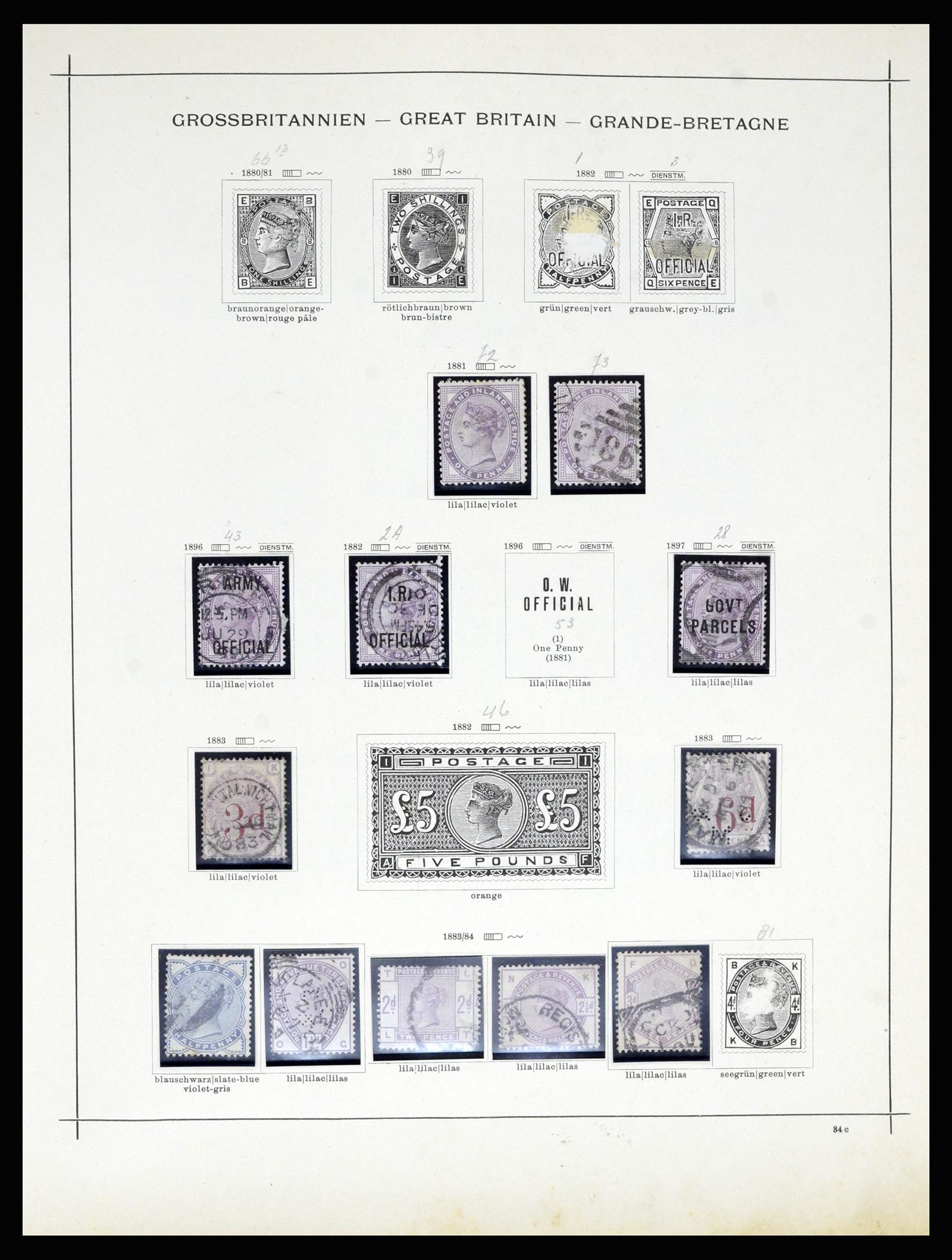 36799 005 - Postzegelverzameling 36799 Engeland 1840-1970.