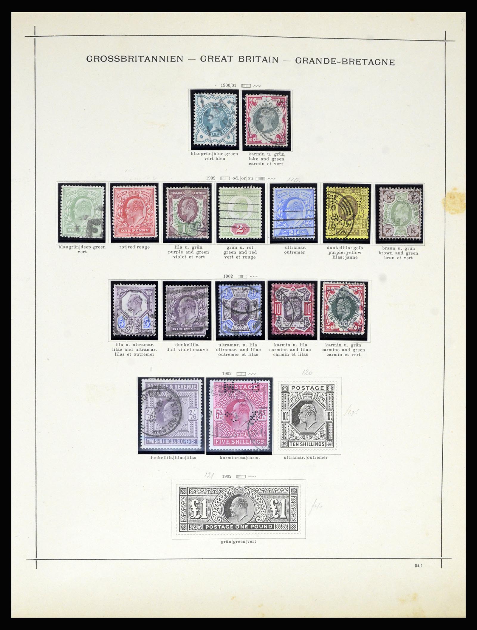 36799 008 - Postzegelverzameling 36799 Engeland 1840-1970.