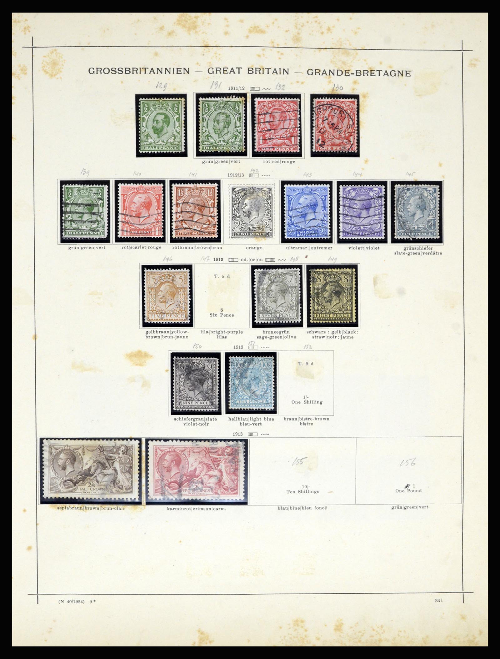 36799 011 - Postzegelverzameling 36799 Engeland 1840-1970.