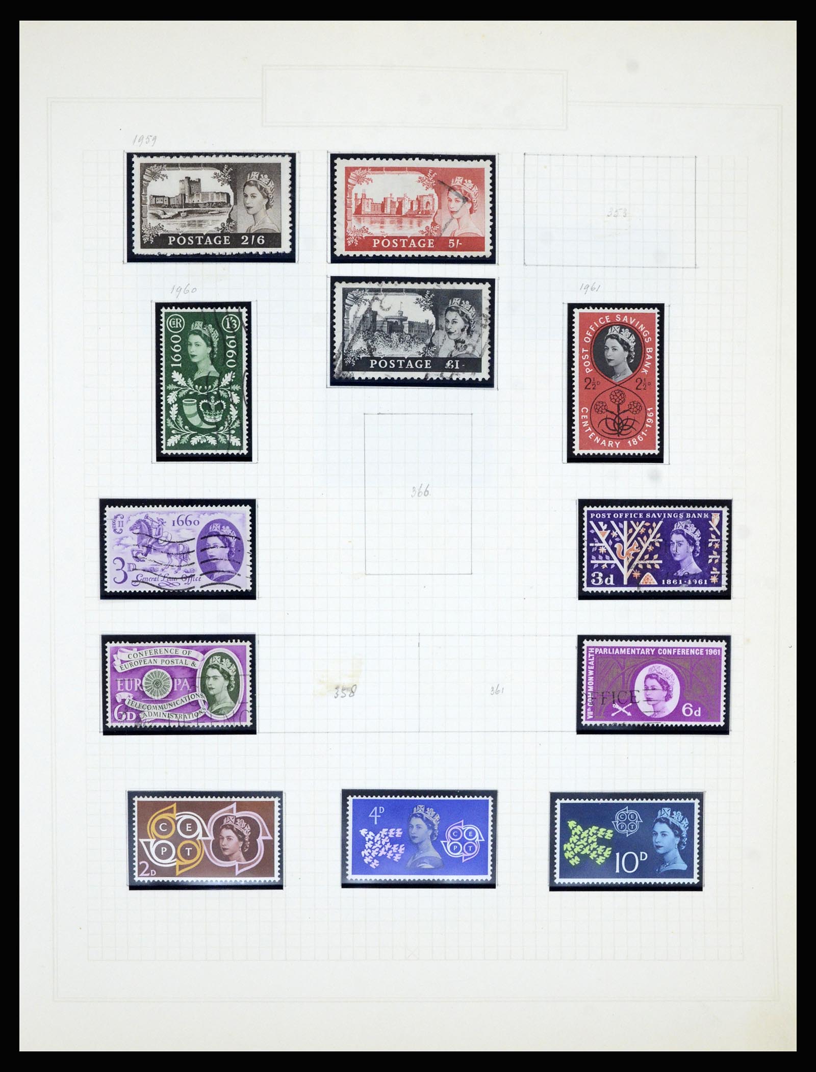 36799 024 - Postzegelverzameling 36799 Engeland 1840-1970.