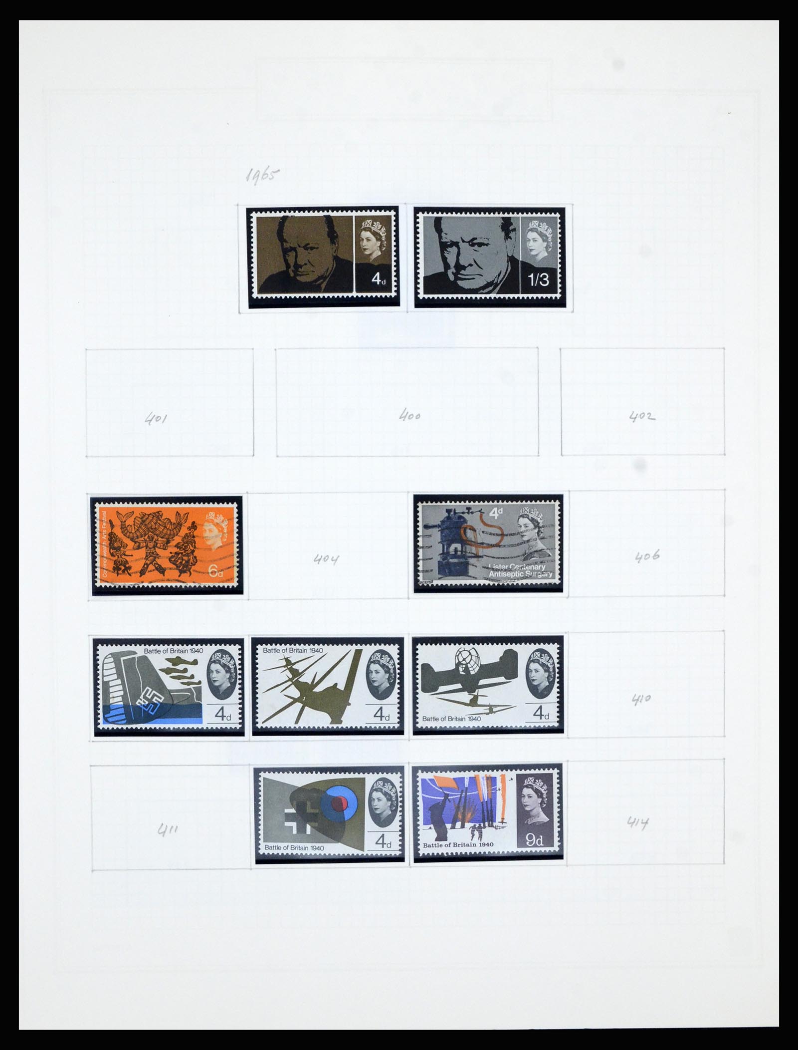 36799 028 - Postzegelverzameling 36799 Engeland 1840-1970.