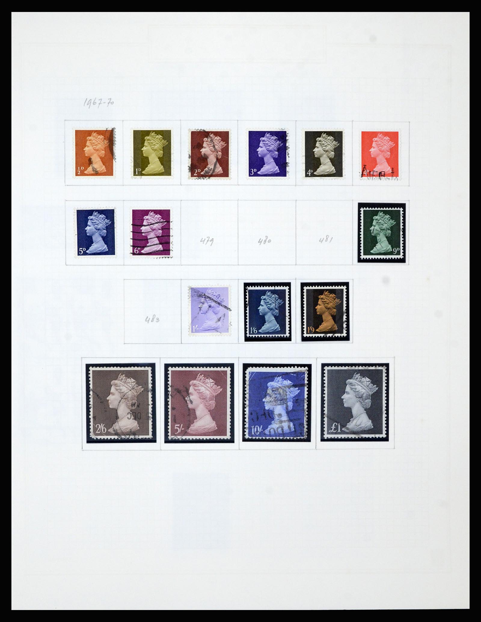 36799 031 - Postzegelverzameling 36799 Engeland 1840-1970.