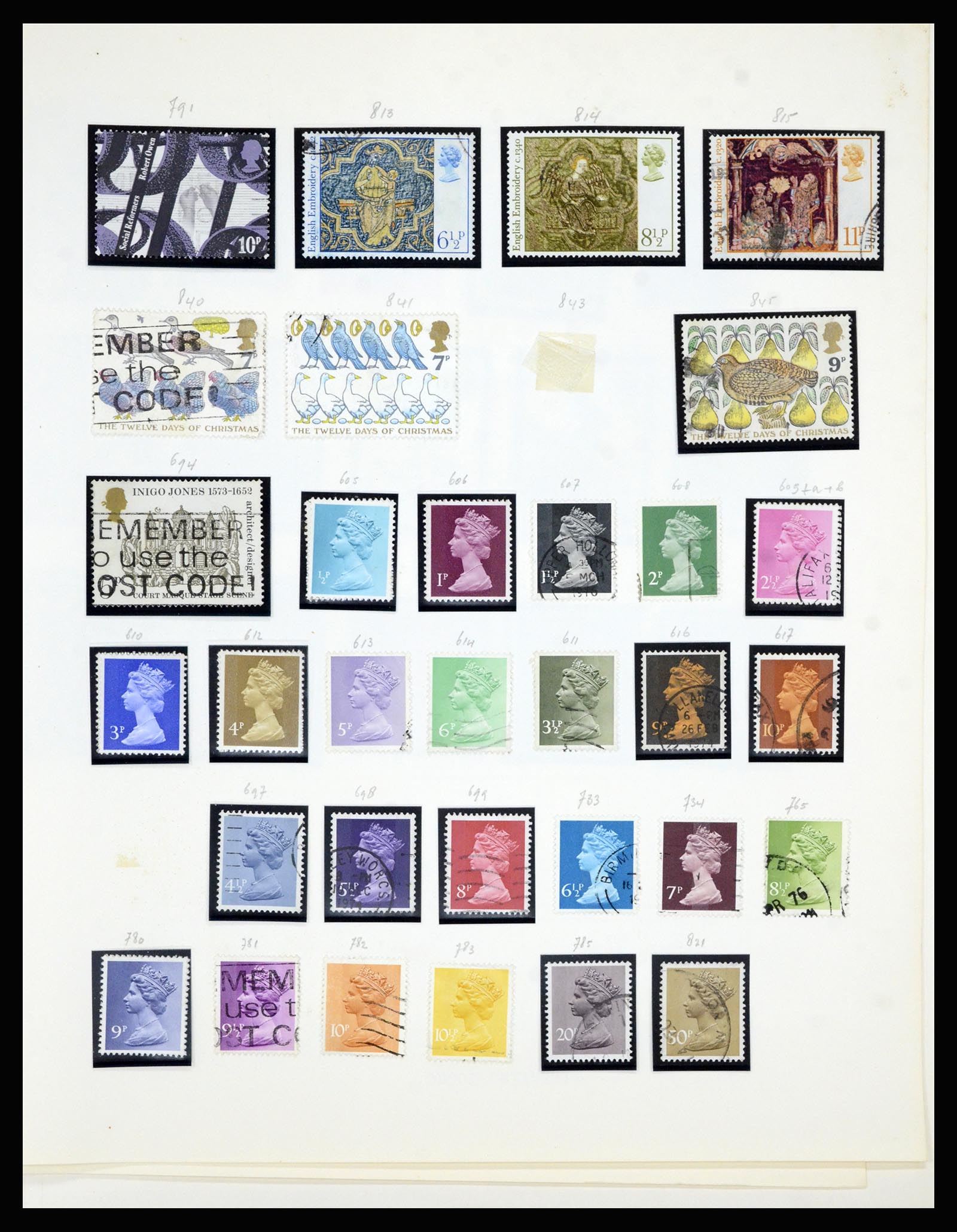 36799 034 - Postzegelverzameling 36799 Engeland 1840-1970.