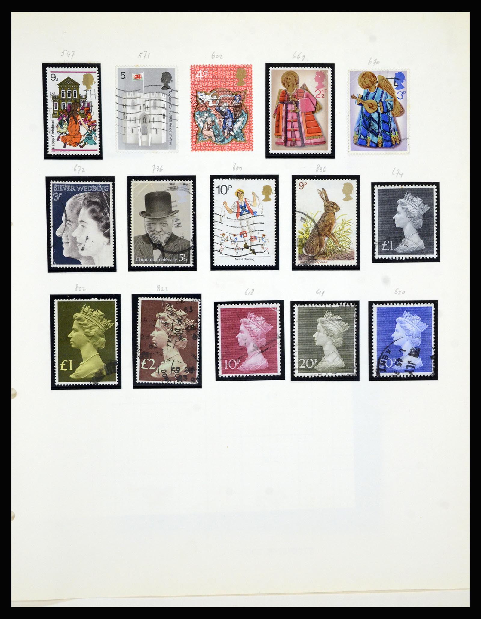 36799 035 - Postzegelverzameling 36799 Engeland 1840-1970.