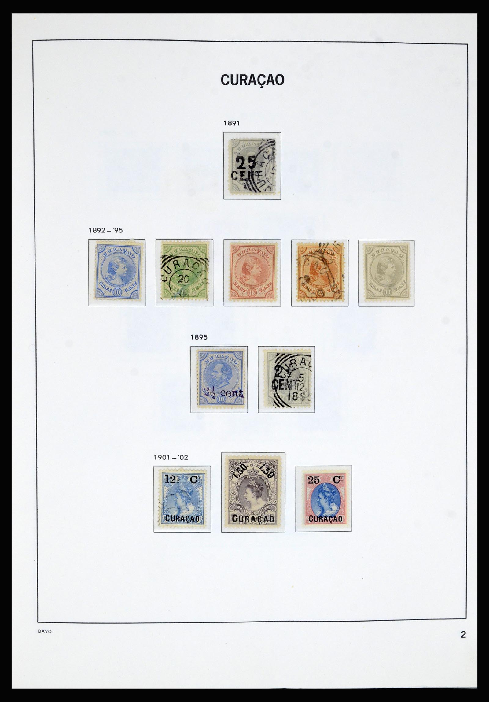 36802 002 - Postzegelverzameling 36802 Curaçao en Nederlandse Antillen 1873-1993.
