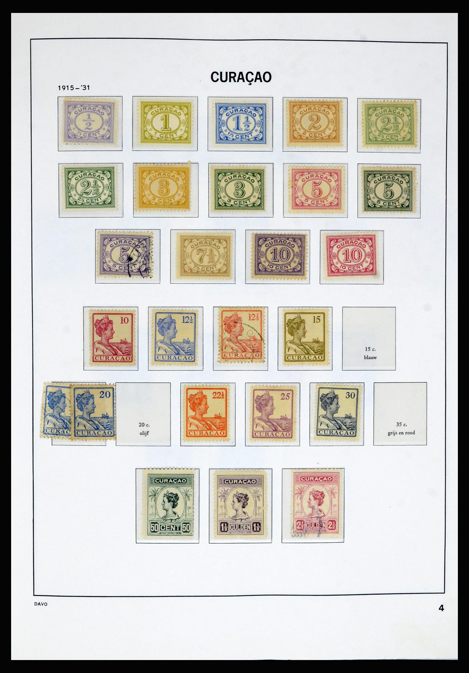 36802 004 - Postzegelverzameling 36802 Curaçao en Nederlandse Antillen 1873-1993.