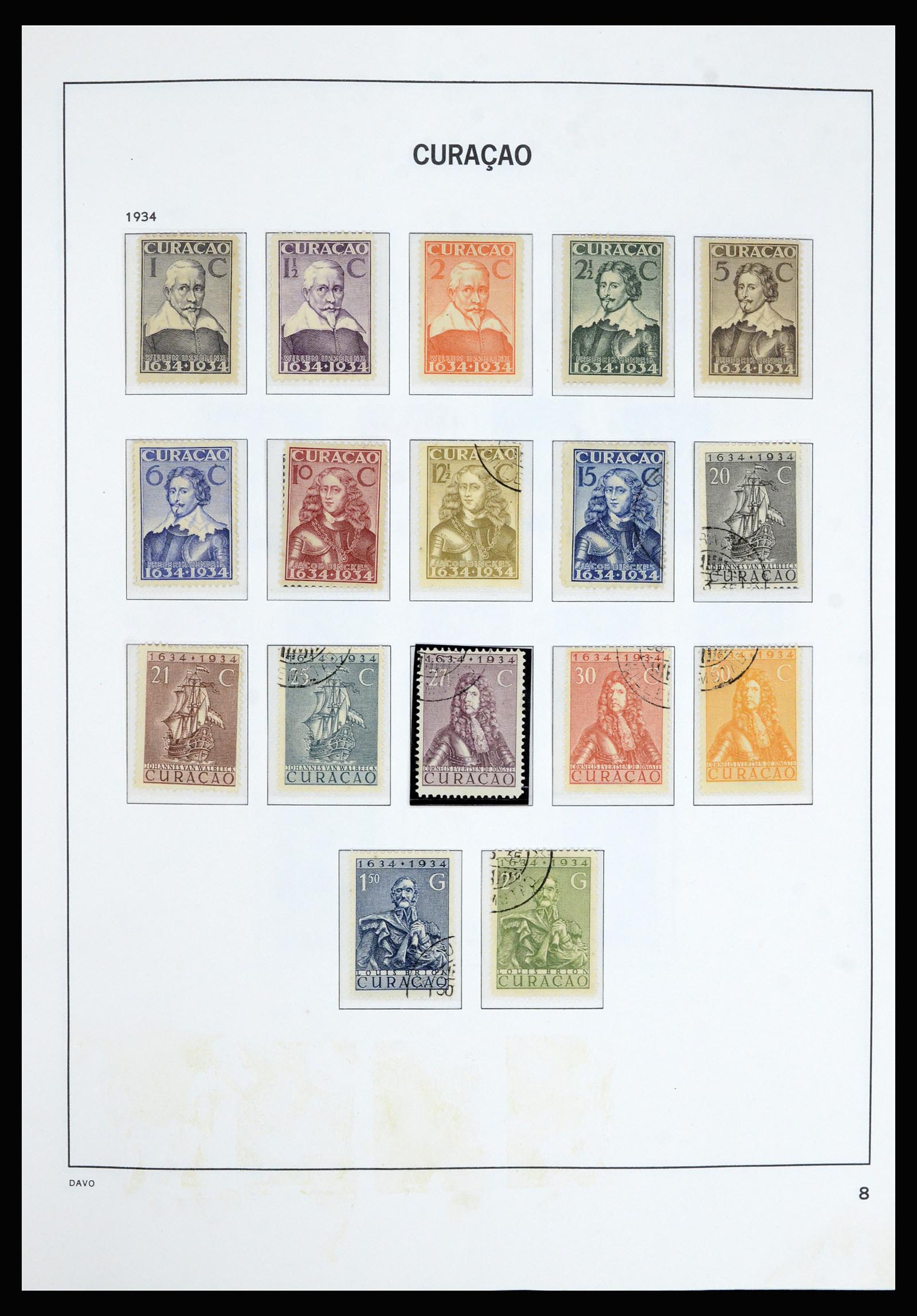 36802 008 - Postzegelverzameling 36802 Curaçao en Nederlandse Antillen 1873-1993.