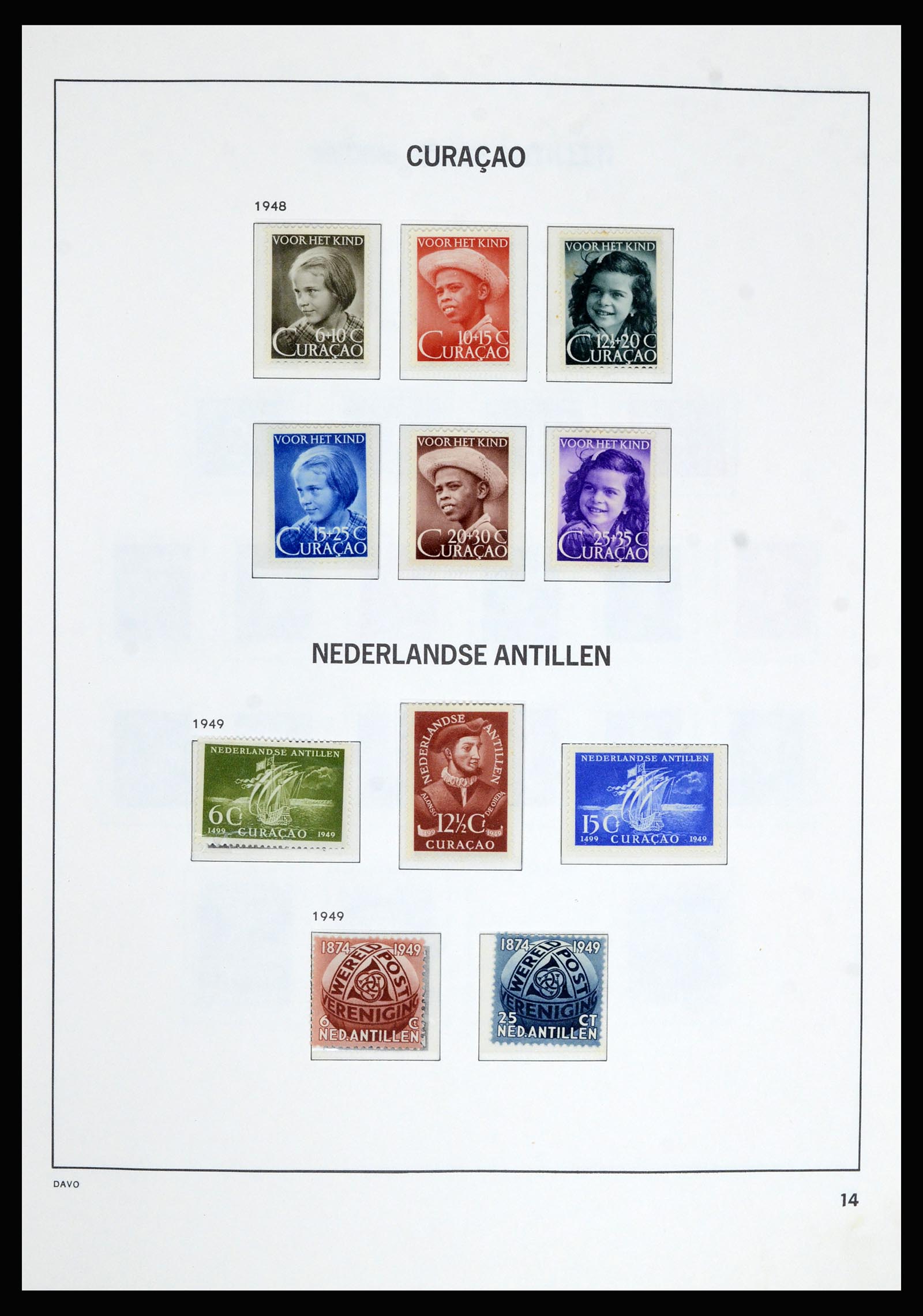 36802 014 - Postzegelverzameling 36802 Curaçao en Nederlandse Antillen 1873-1993.