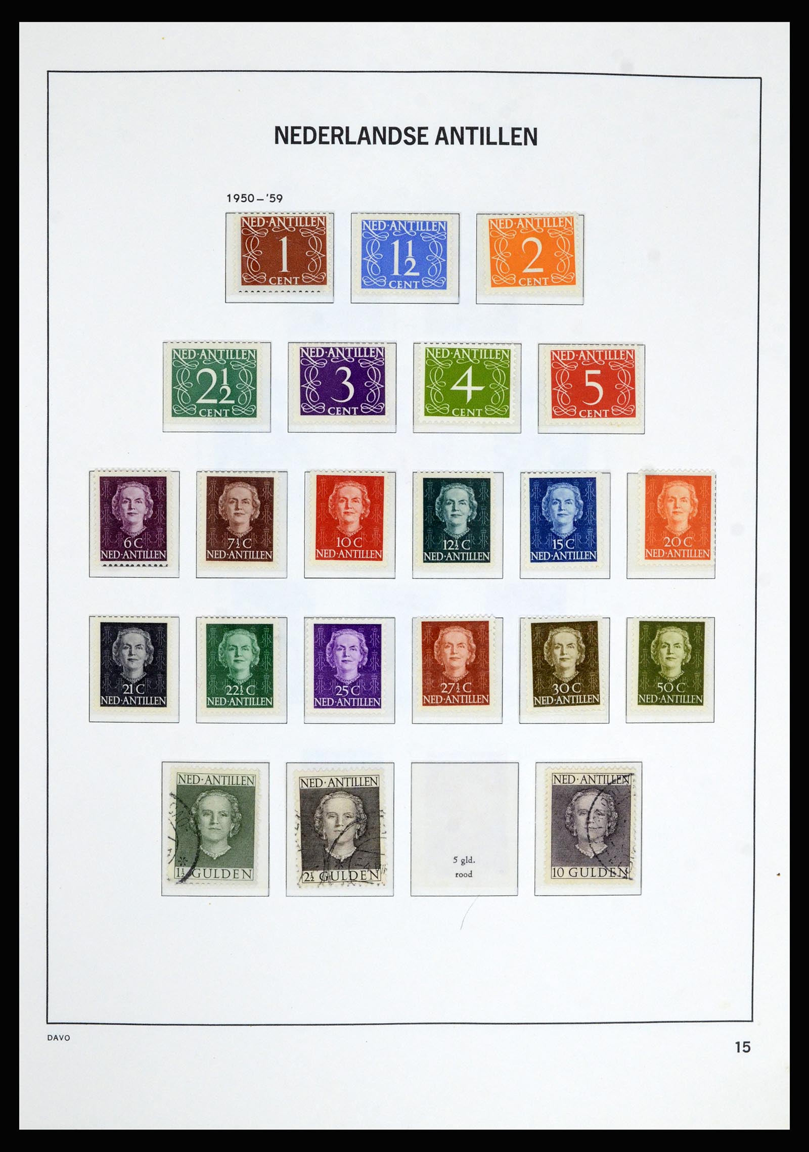 36802 015 - Postzegelverzameling 36802 Curaçao en Nederlandse Antillen 1873-1993.