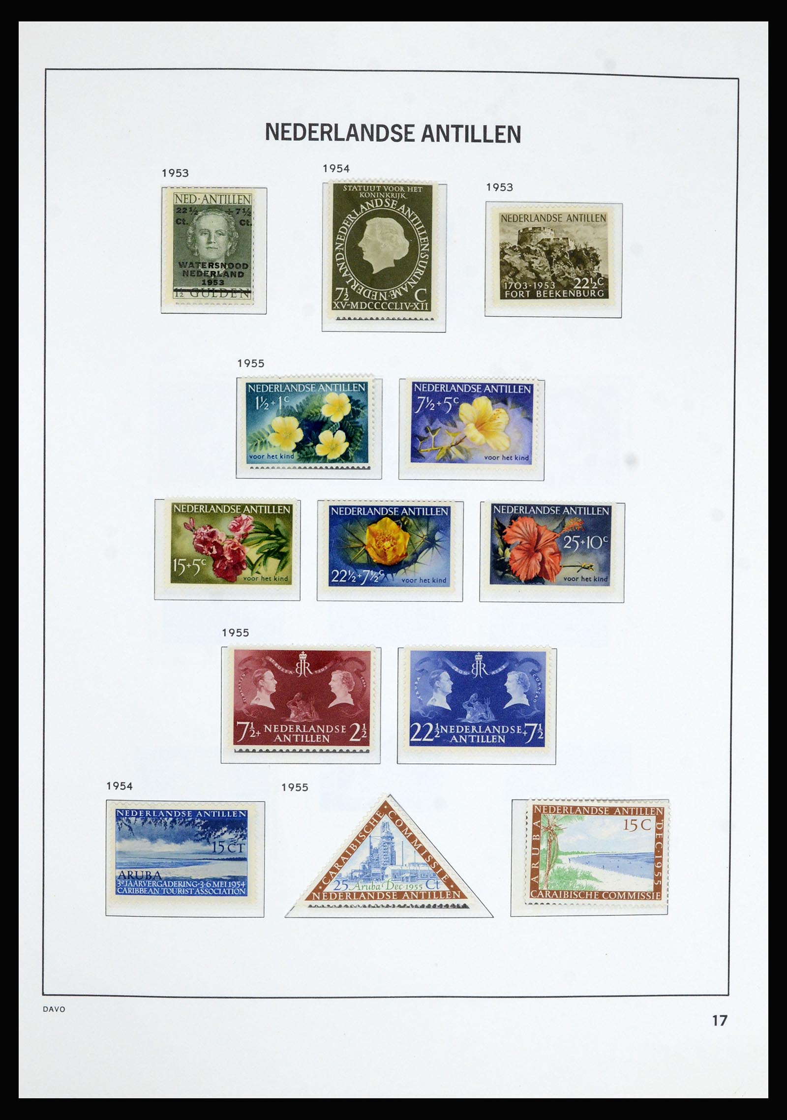 36802 017 - Postzegelverzameling 36802 Curaçao en Nederlandse Antillen 1873-1993.