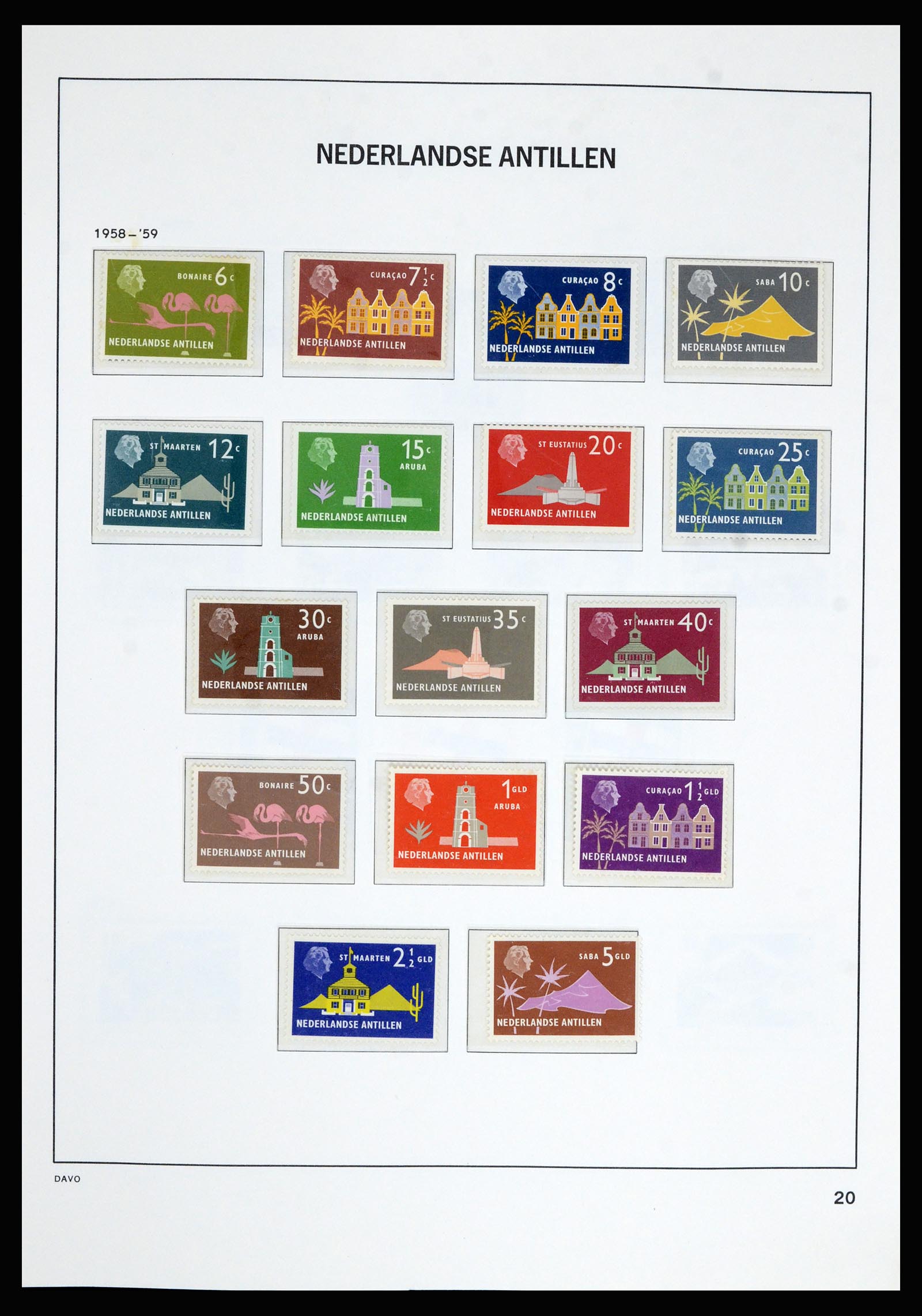 36802 020 - Postzegelverzameling 36802 Curaçao en Nederlandse Antillen 1873-1993.
