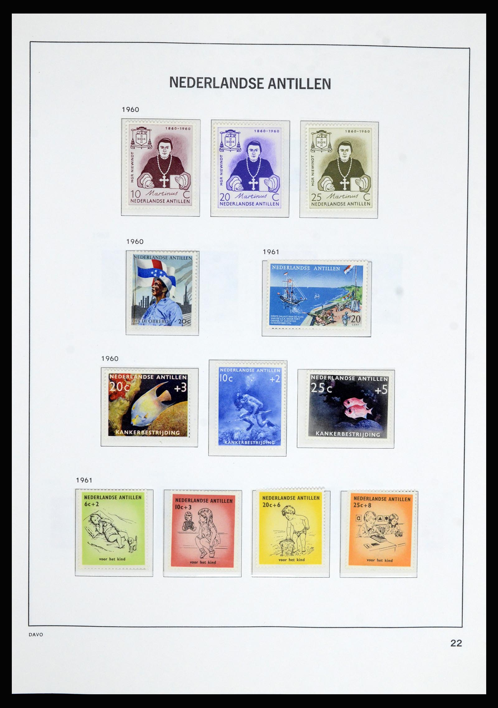 36802 022 - Postzegelverzameling 36802 Curaçao en Nederlandse Antillen 1873-1993.
