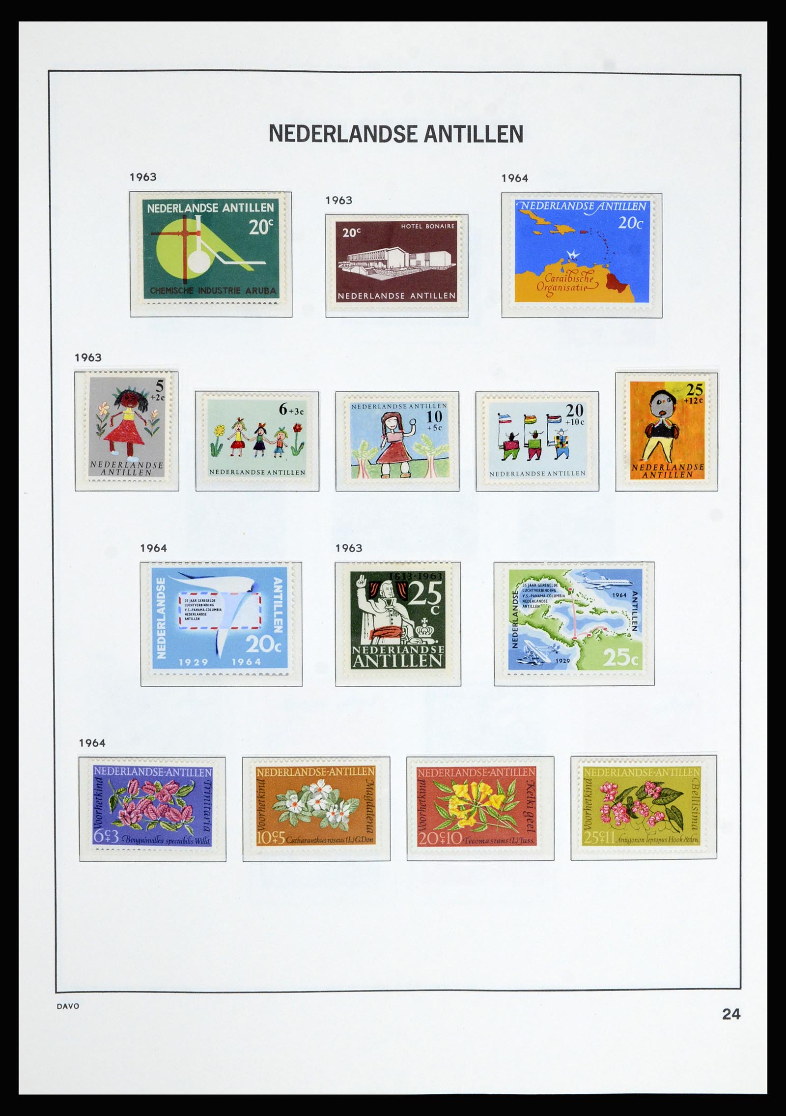 36802 025 - Postzegelverzameling 36802 Curaçao en Nederlandse Antillen 1873-1993.