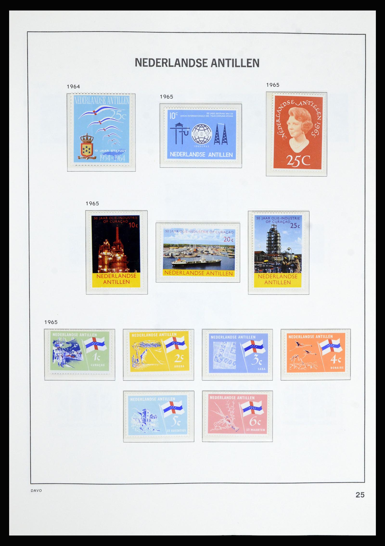 36802 026 - Postzegelverzameling 36802 Curaçao en Nederlandse Antillen 1873-1993.